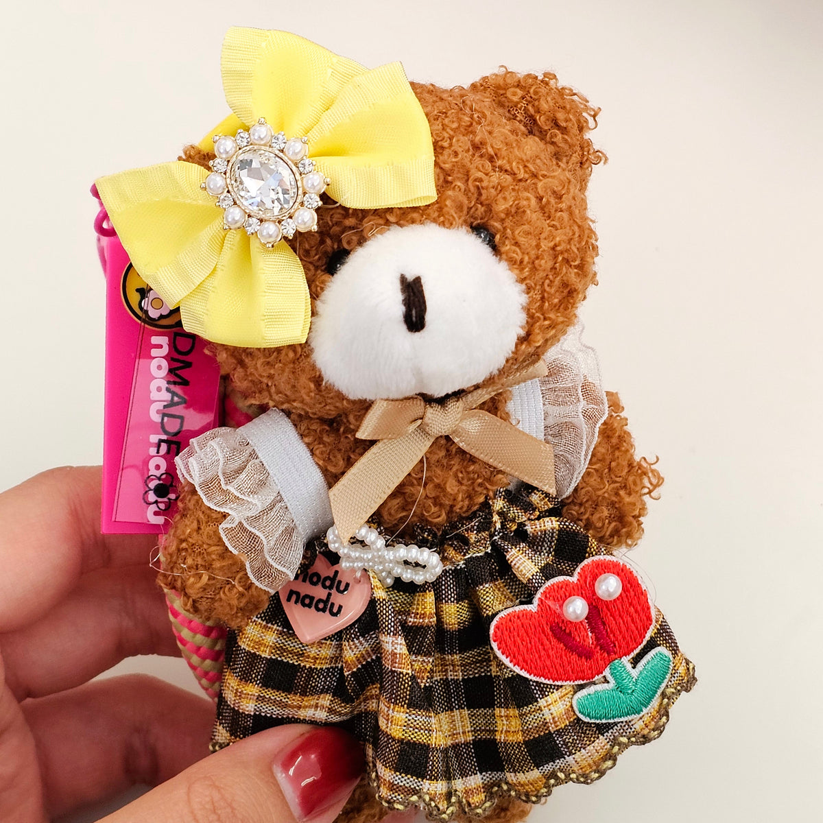 CHARM VESTIDO DE CUADROS "OSO LULU"