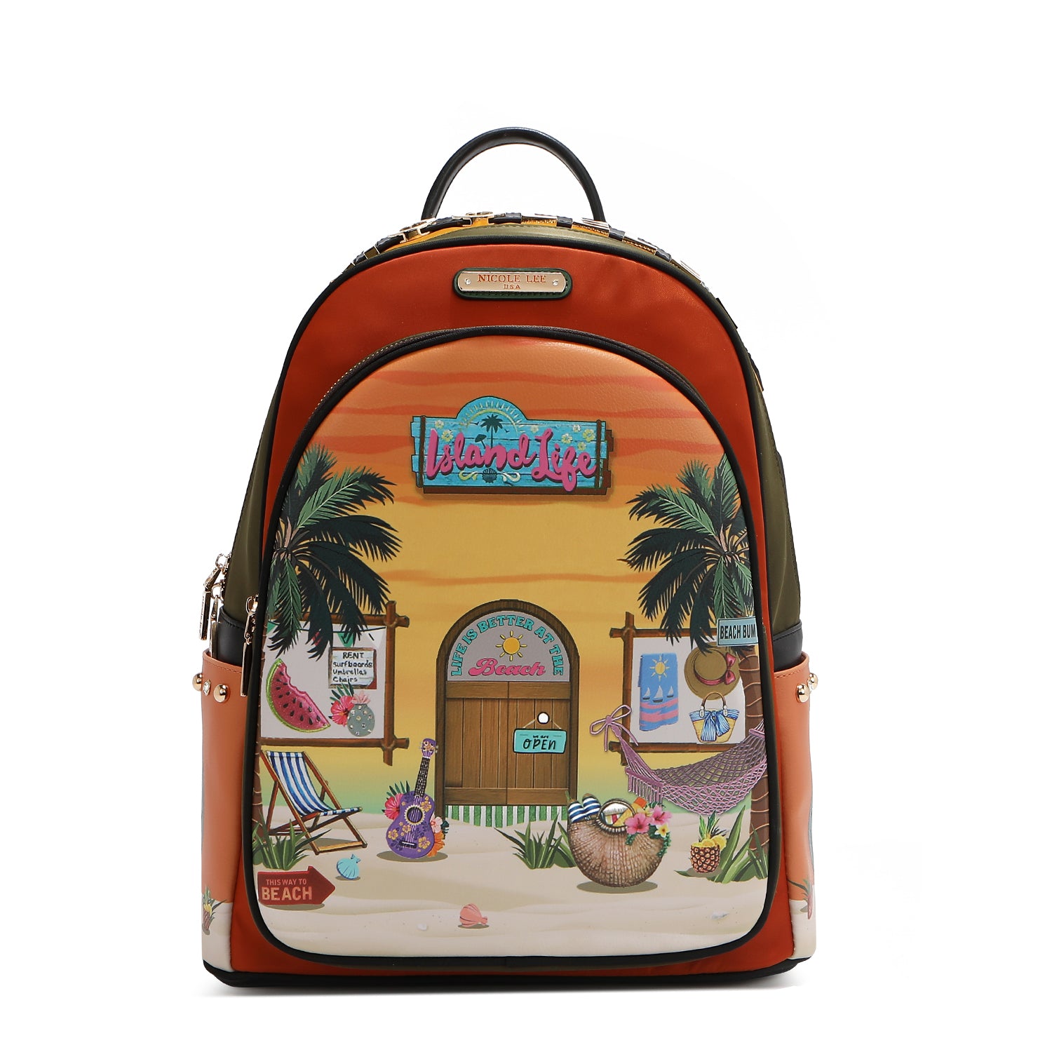 LAPTOP-RUCKSACK MIT USB-LADEANSCHLUSS (<tc>SUN & SAND</tc>)