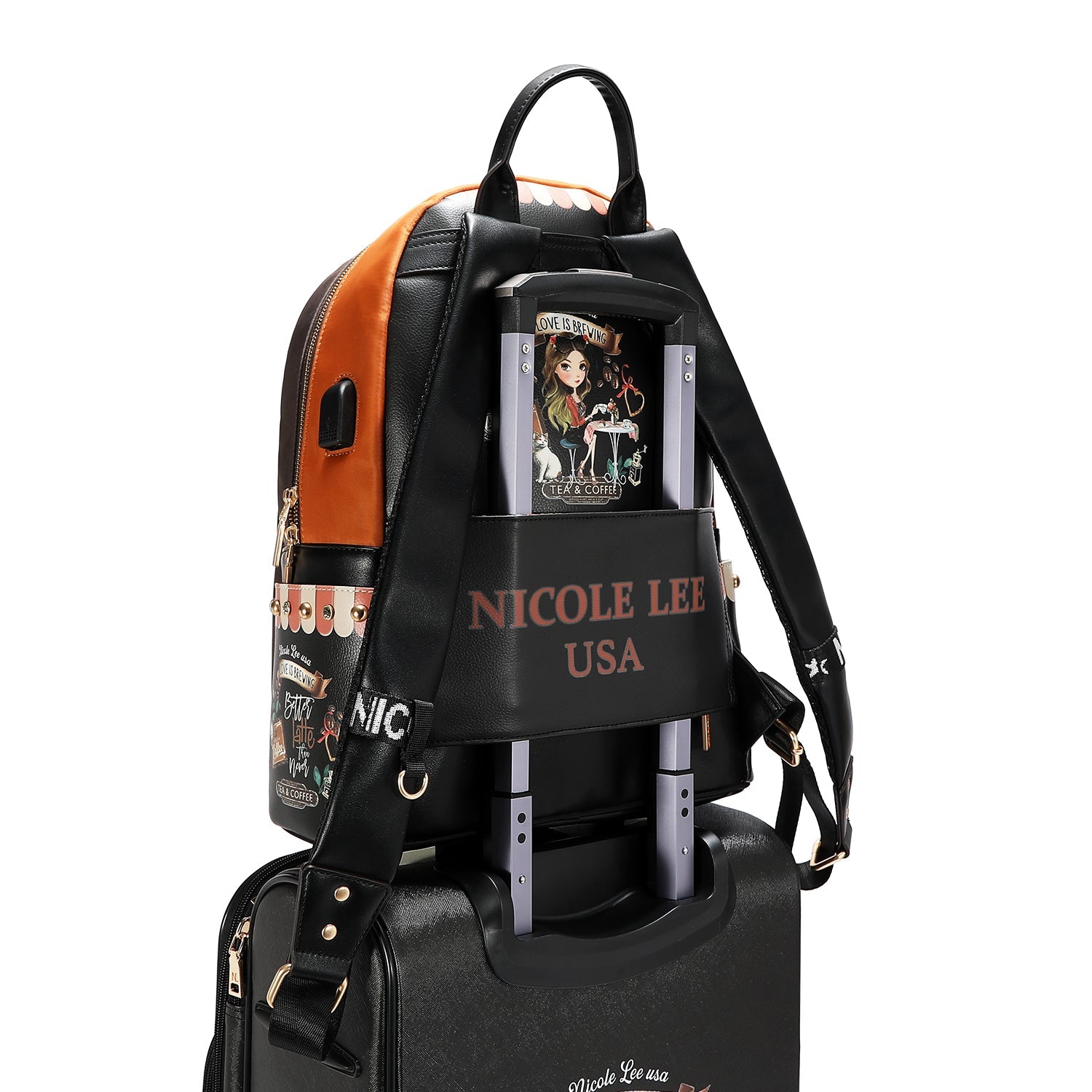 Mochila para laptop com porta de carregamento USB (<tc>VIRTUAL FRIEND</tc>)