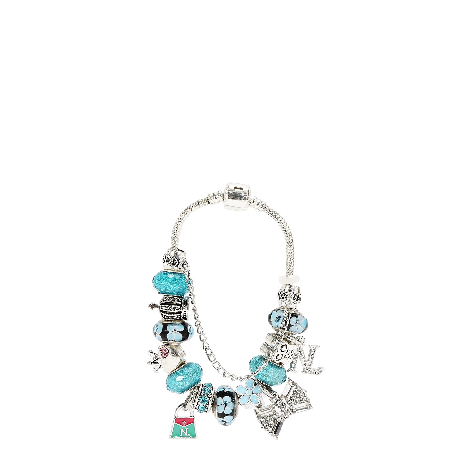 PULSERA CON DIJES (AZUL)