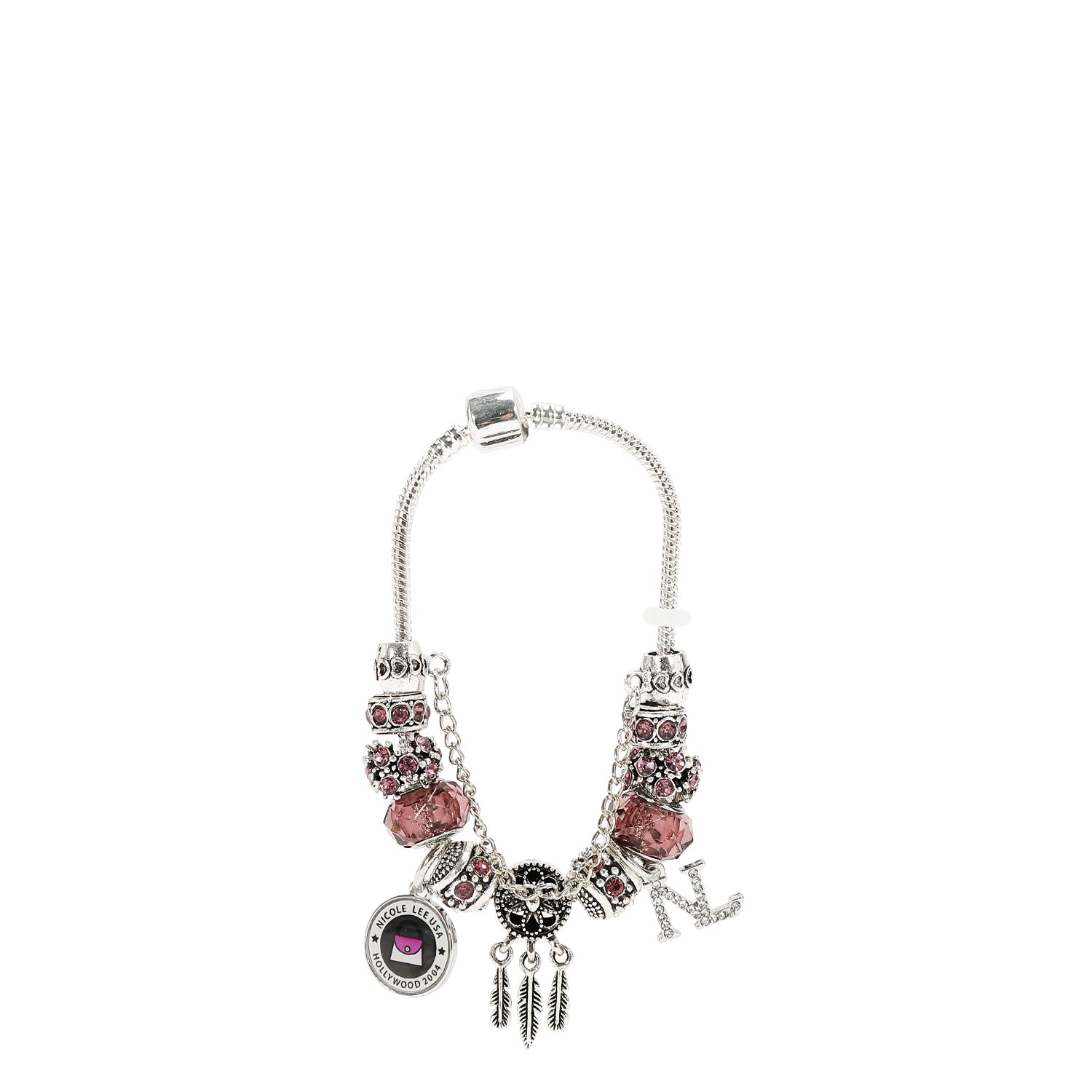 PULSERA CON DIJES (MORADO)