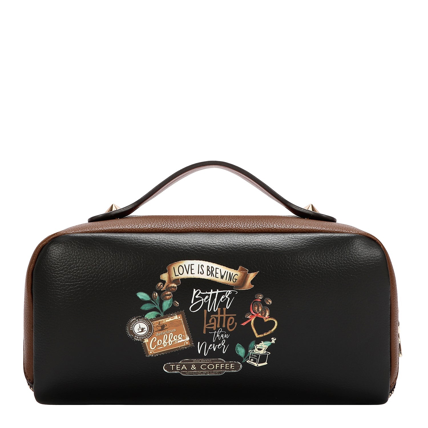 STRUCTURED TOILETRY BAG WITH TOP HANDLE (<tc>VIRTUAL FRIEND</tc>)