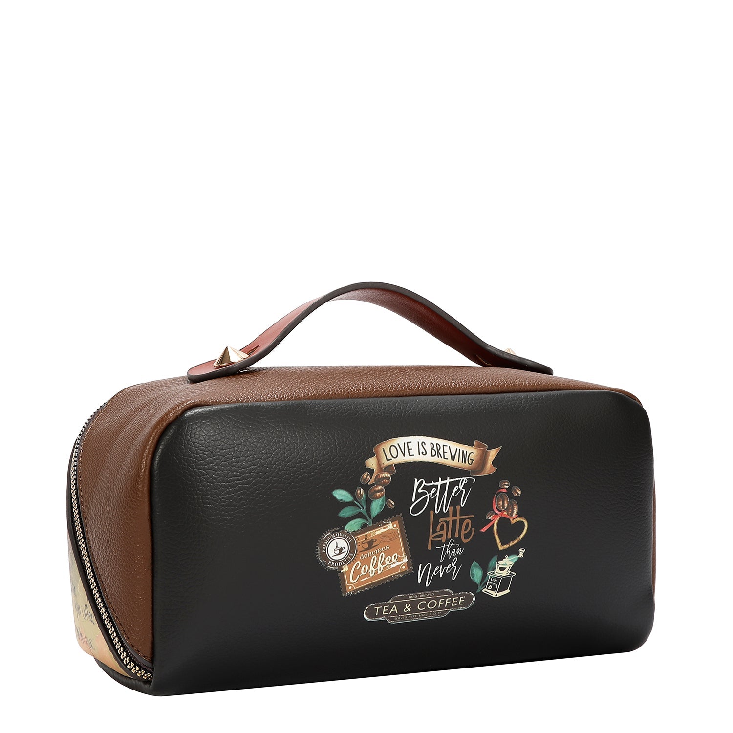 STRUCTURED TOILETRY BAG WITH TOP HANDLE (<tc>VIRTUAL FRIEND</tc>)