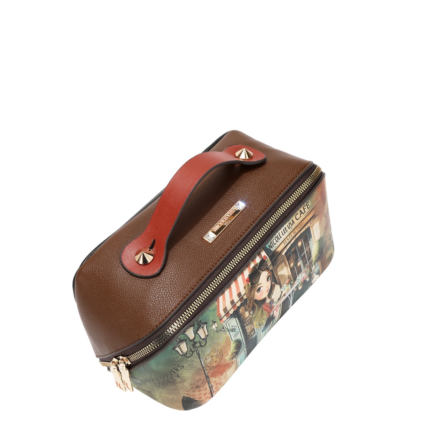 STRUCTURED TOILETRY BAG WITH TOP HANDLE (<tc>VIRTUAL FRIEND</tc>)