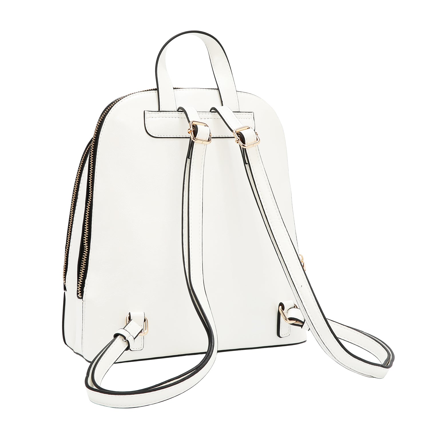 BACKPACK WITH EMBOSSED LOGO (WHITE)