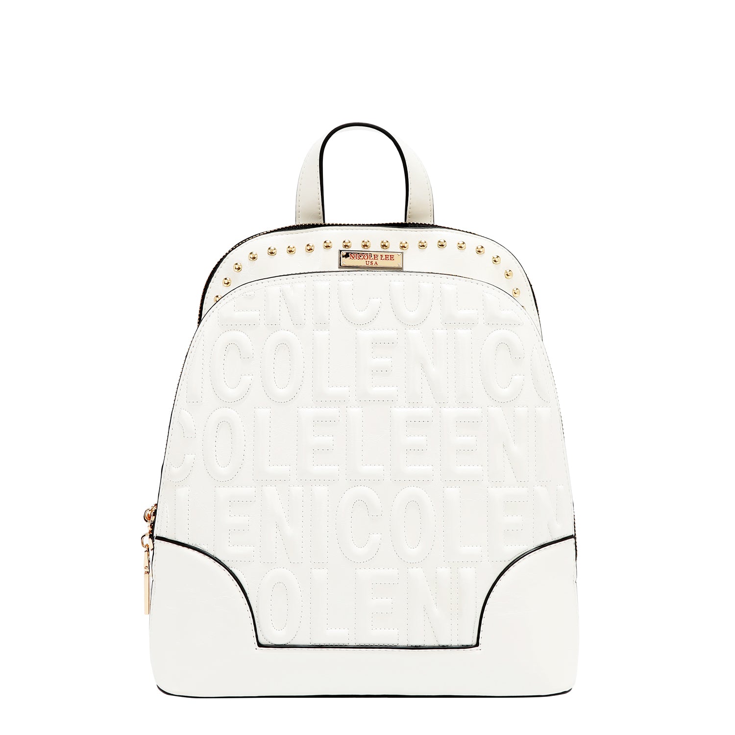 BACKPACK WITH EMBOSSED LOGO (WHITE)