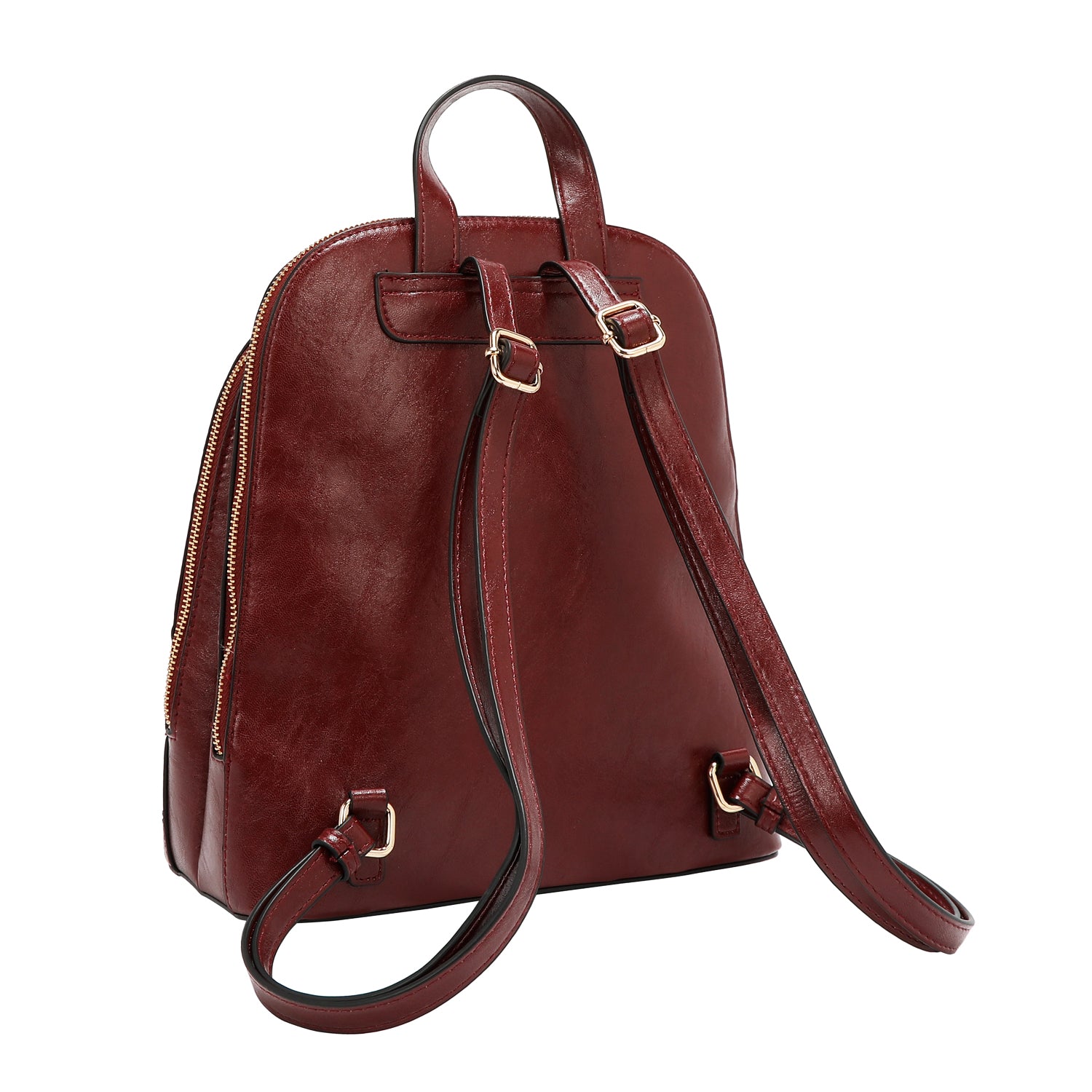 RUCKSACK MIT GEPRÄGTEM LOGO (WEIN)