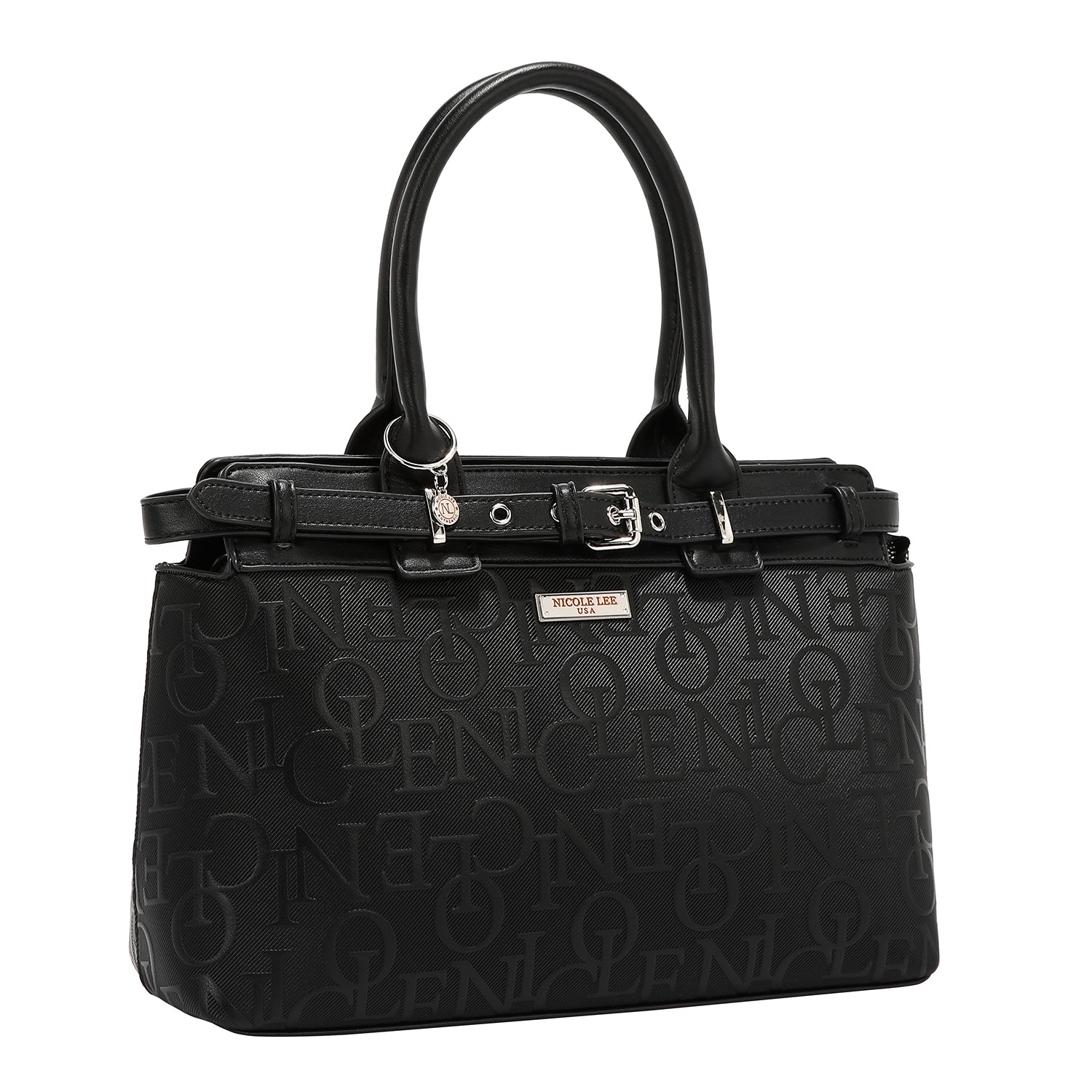 SATCHEL BAG ELEGANCE IN RELIEF (BLACK)