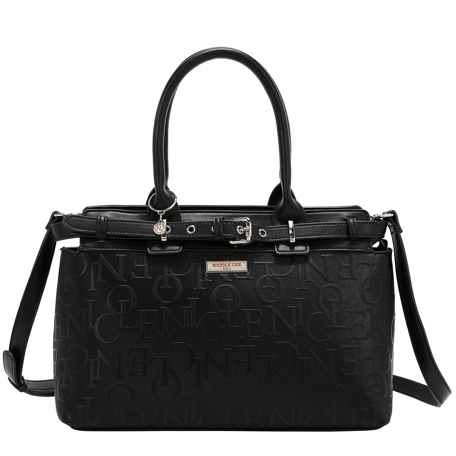 SATCHEL BAG ELEGANCE IN RELIEF (BLACK)