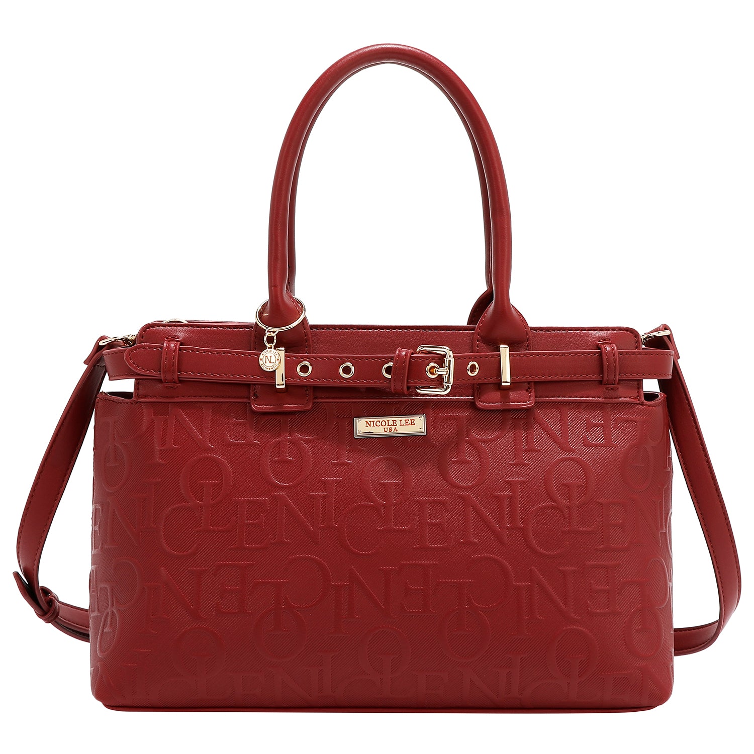 Satchel borse elegance in sollievo (rosso)