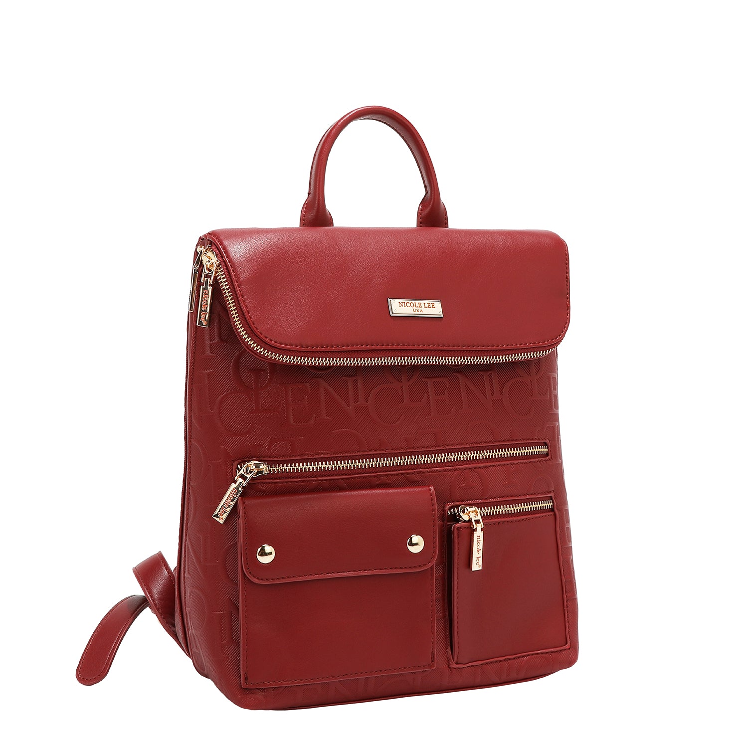 Multibolsos Backpack Relief Elegance (Red)