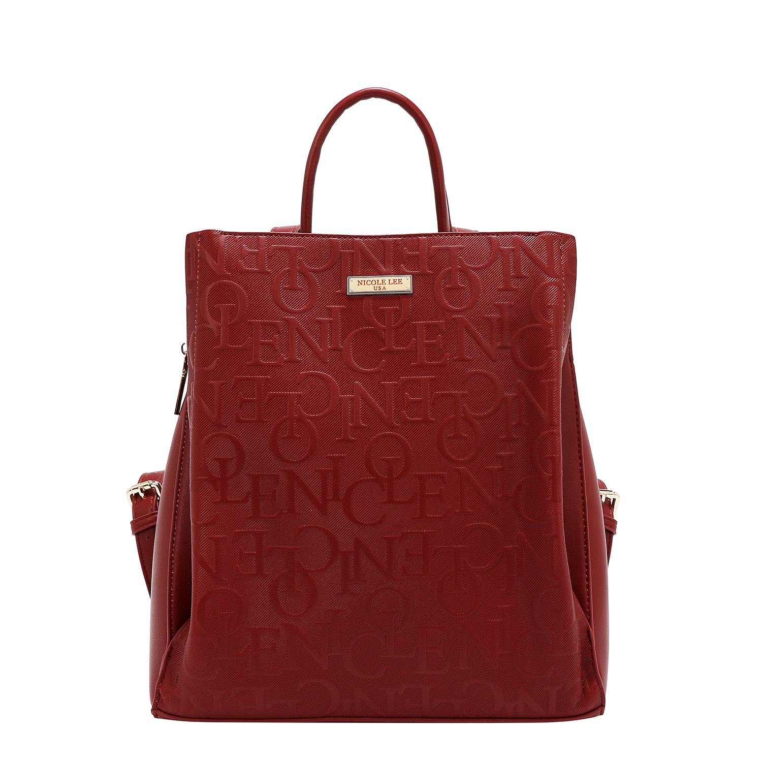 MOCHILA ELEGANCIA EN RELIEVE (ROJO)