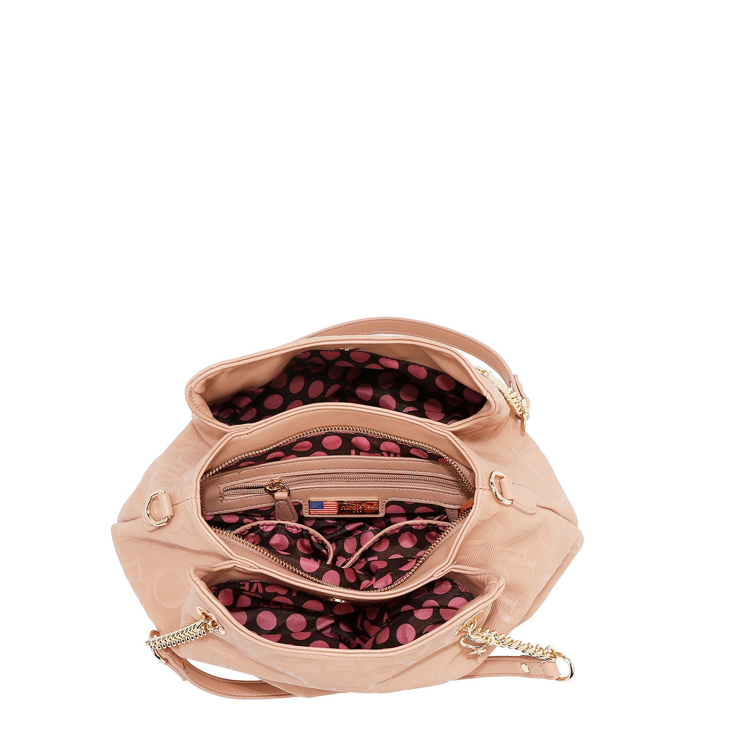 Handbag in relief (pink)