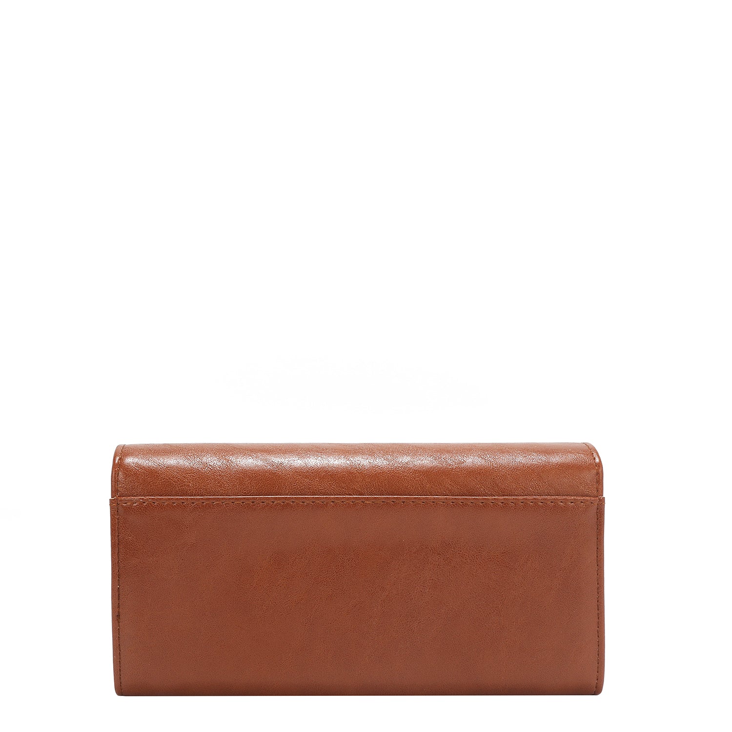 TRI-FOLD WALLET WITH EMBOSSED LOGO (BROWN)