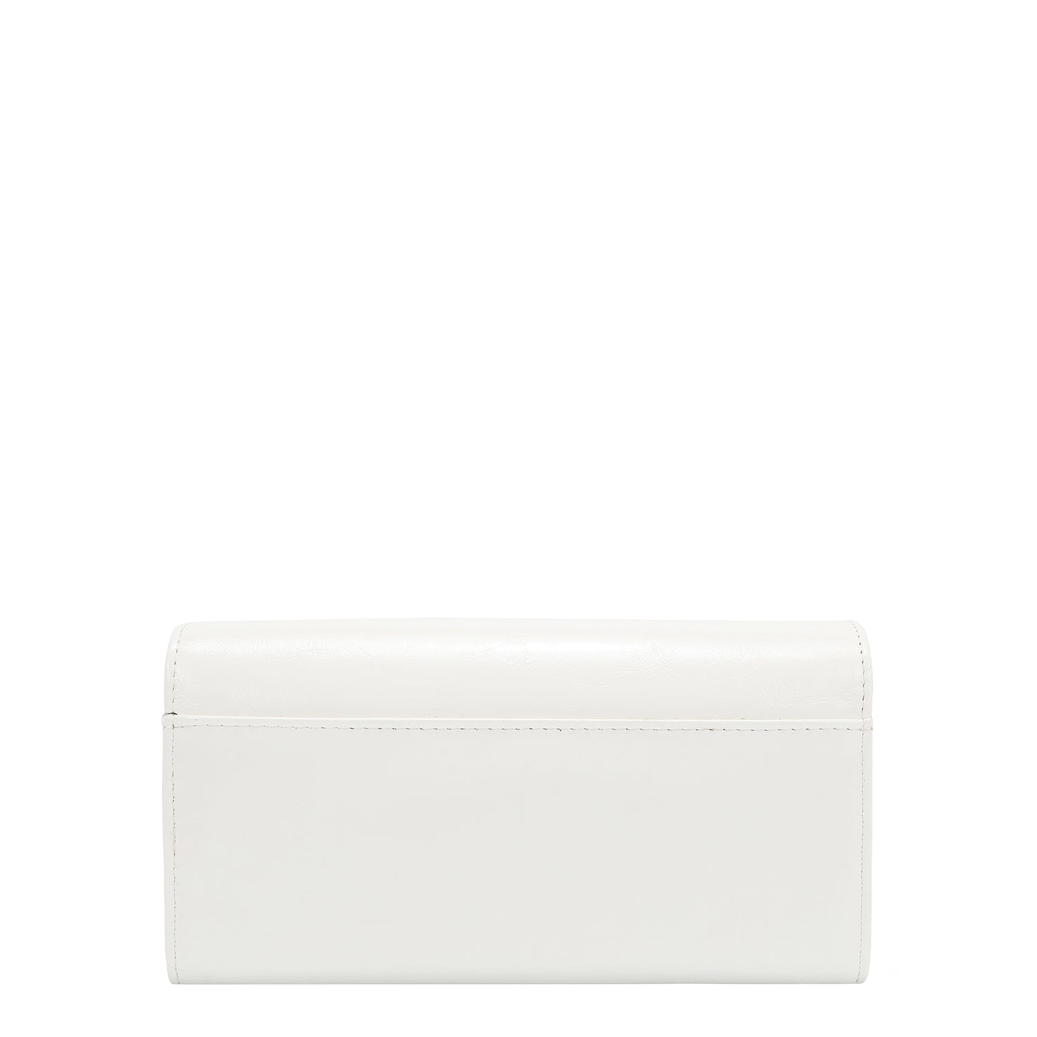 TRI-FALT-BRIEFTASCHE MIT GEPRÄGTEM LOGO (WEISS)