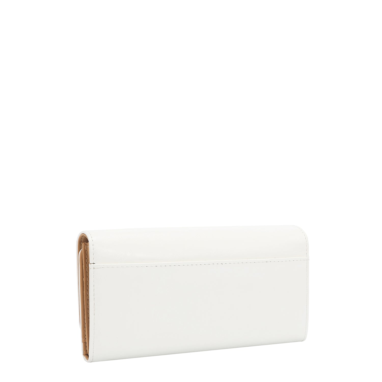 TRI-FALT-BRIEFTASCHE MIT GEPRÄGTEM LOGO (WEISS)