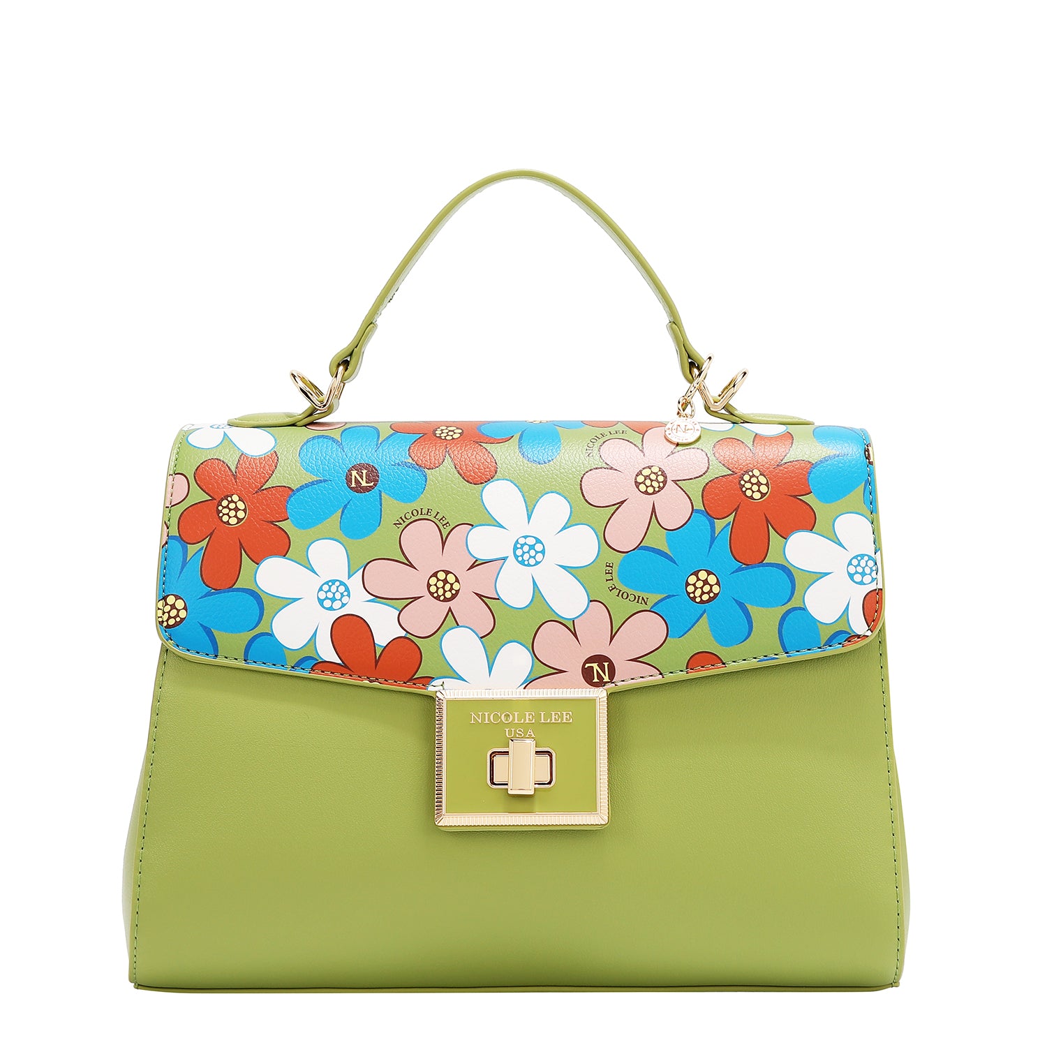 BOLSO POP FLORAL (VERDE)