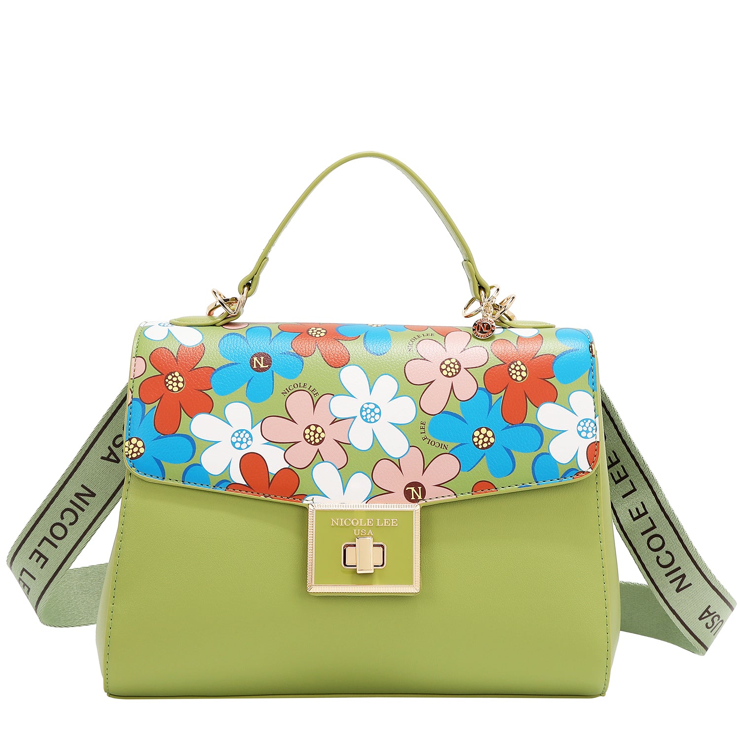 BOLSO POP FLORAL (VERDE)