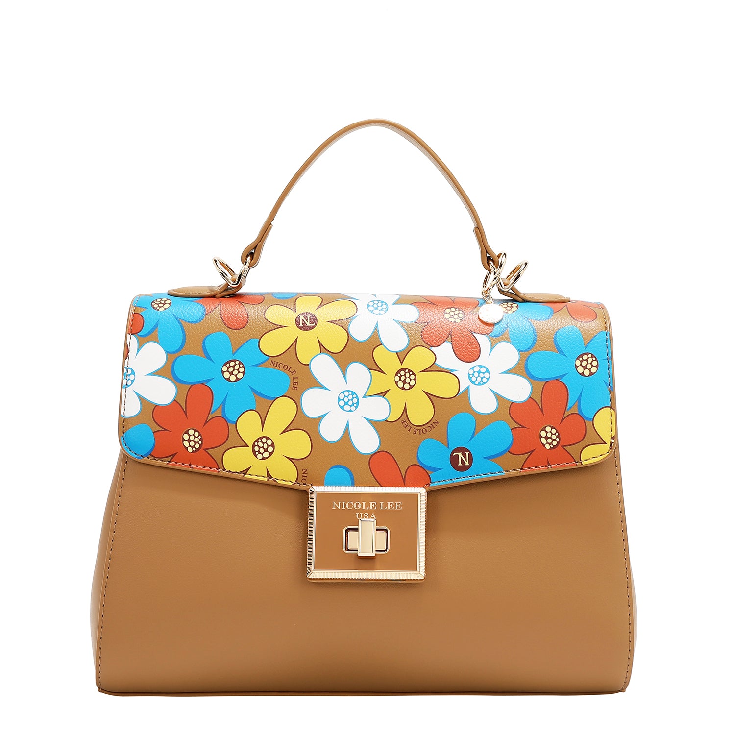 BOLSO POP FLORAL (TAUPE)