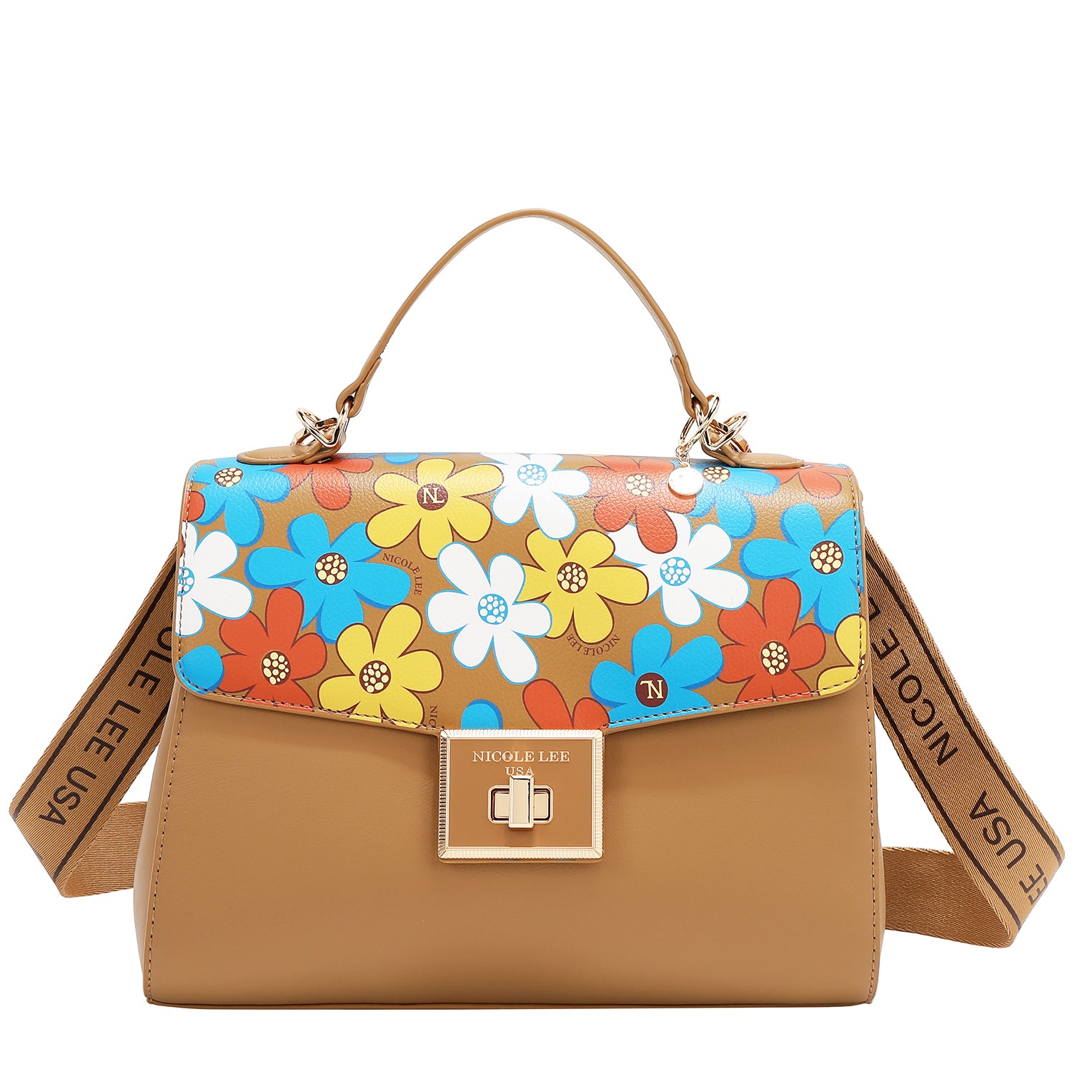 BOLSO POP FLORAL (TAUPE)