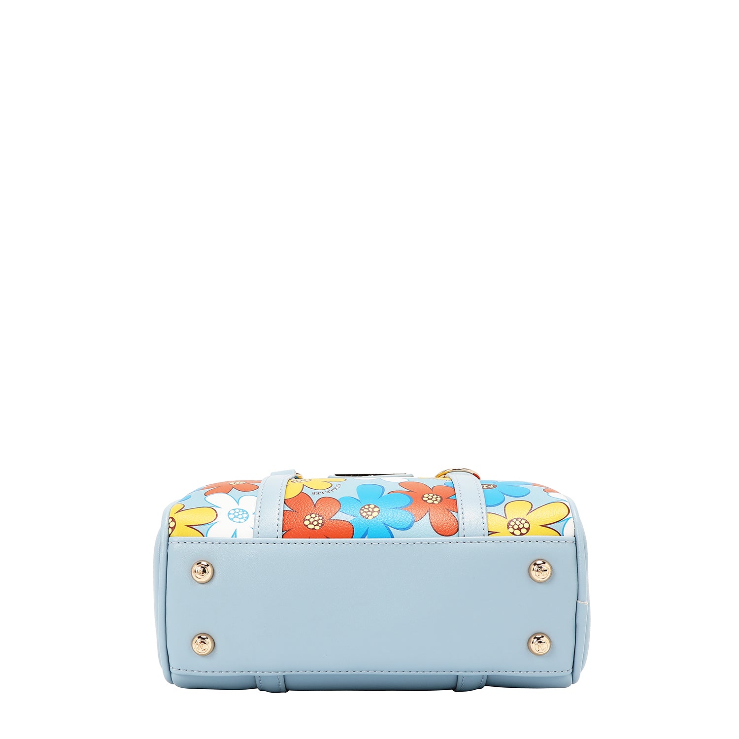 MINI BOLSO BOSTON POP FLORAL (AZUL)