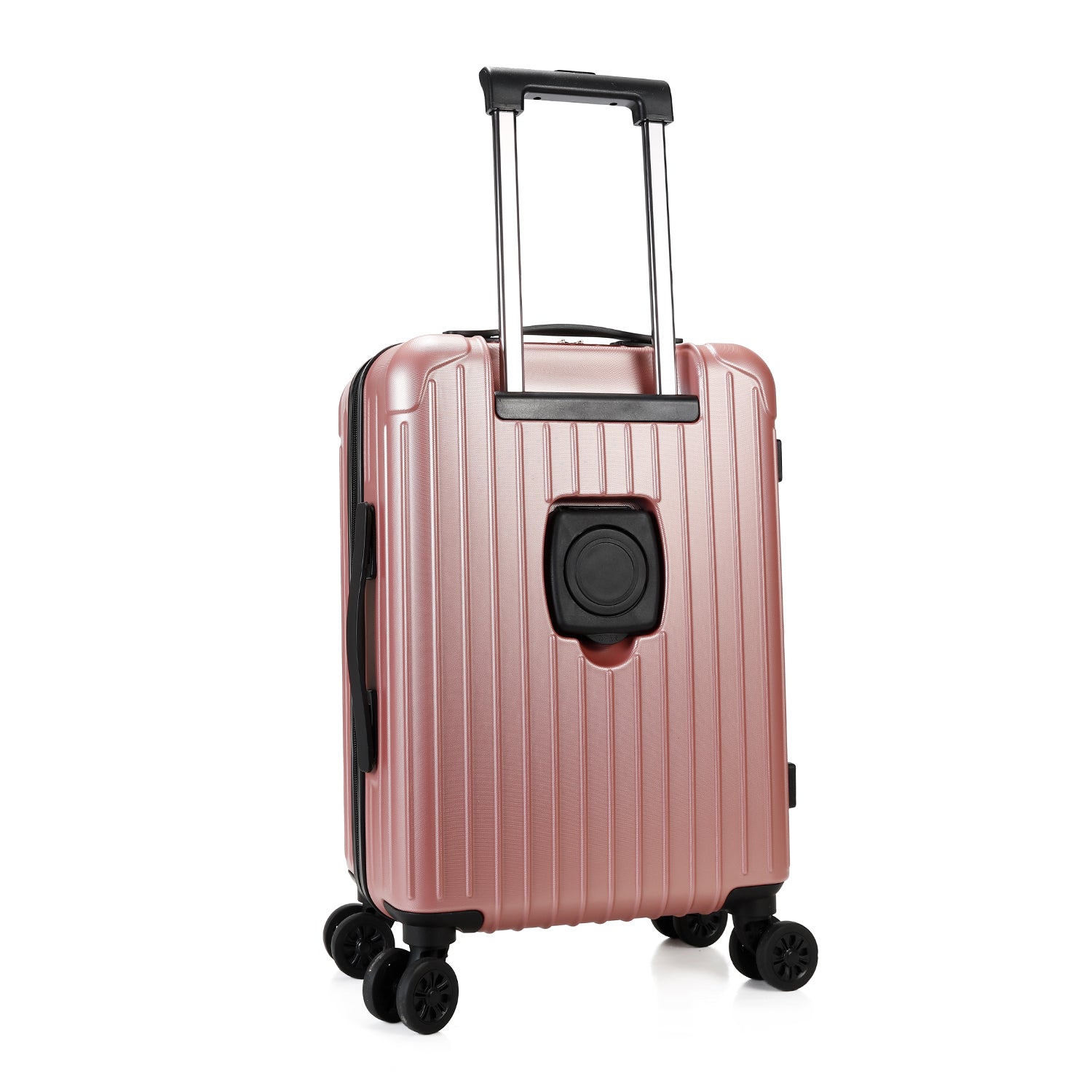 VALISE CABINE ROSE SOLIDE