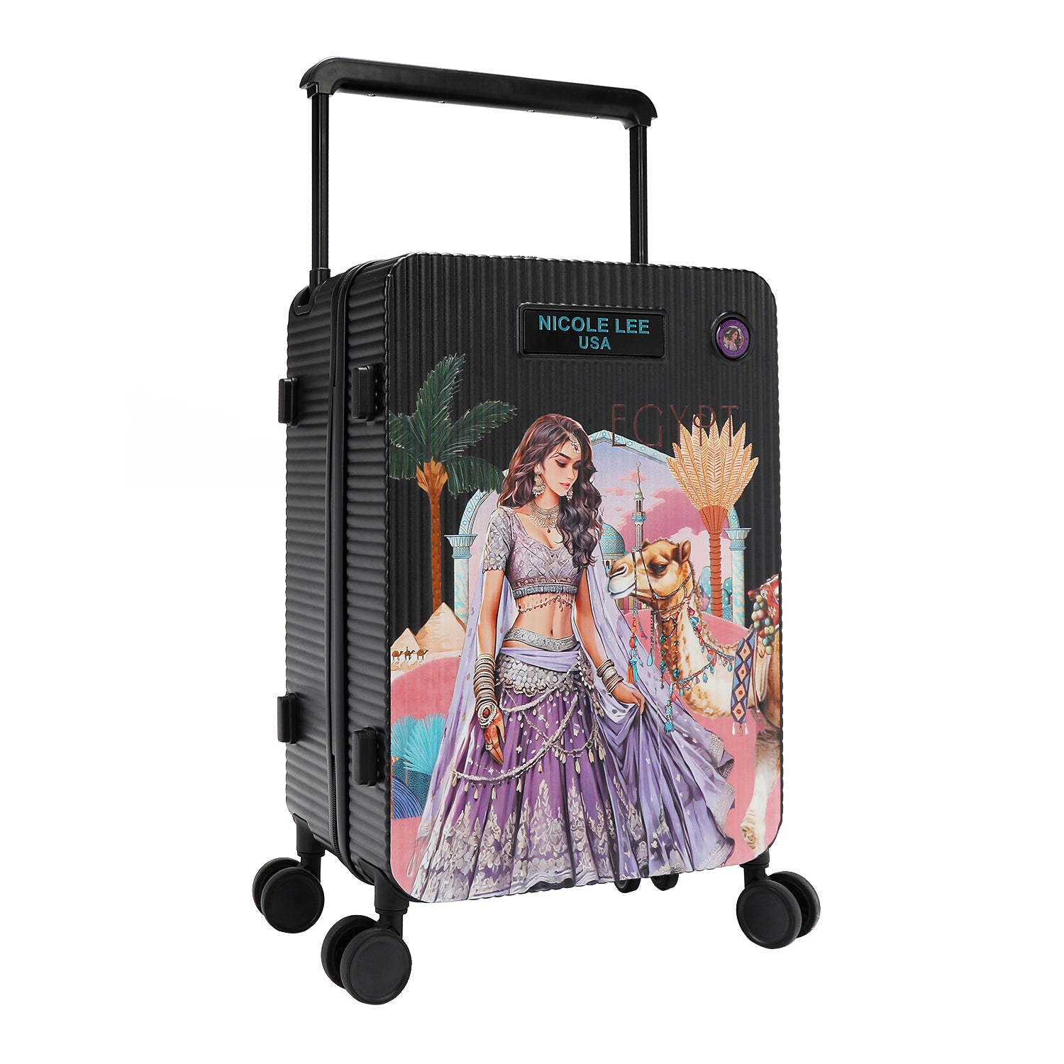 VALISE CABINE 20" AVEC DES VERGETURES (<tc>QUEEN CLEOPATRA</tc>)