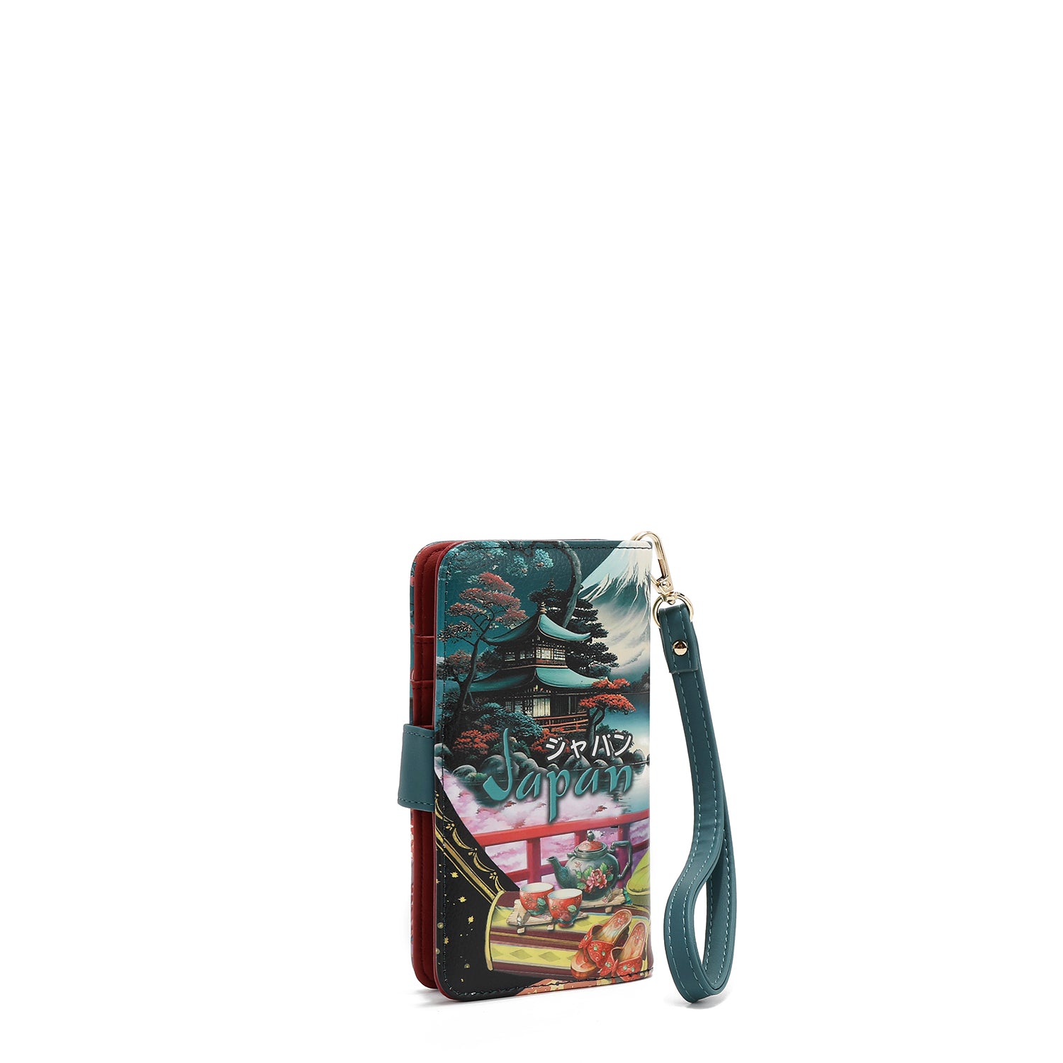 FUNDA DE TELEFONO Y CARTERA CON LA FIRMA DE NL CON CORREA (AKIKO LA BELLEZA)