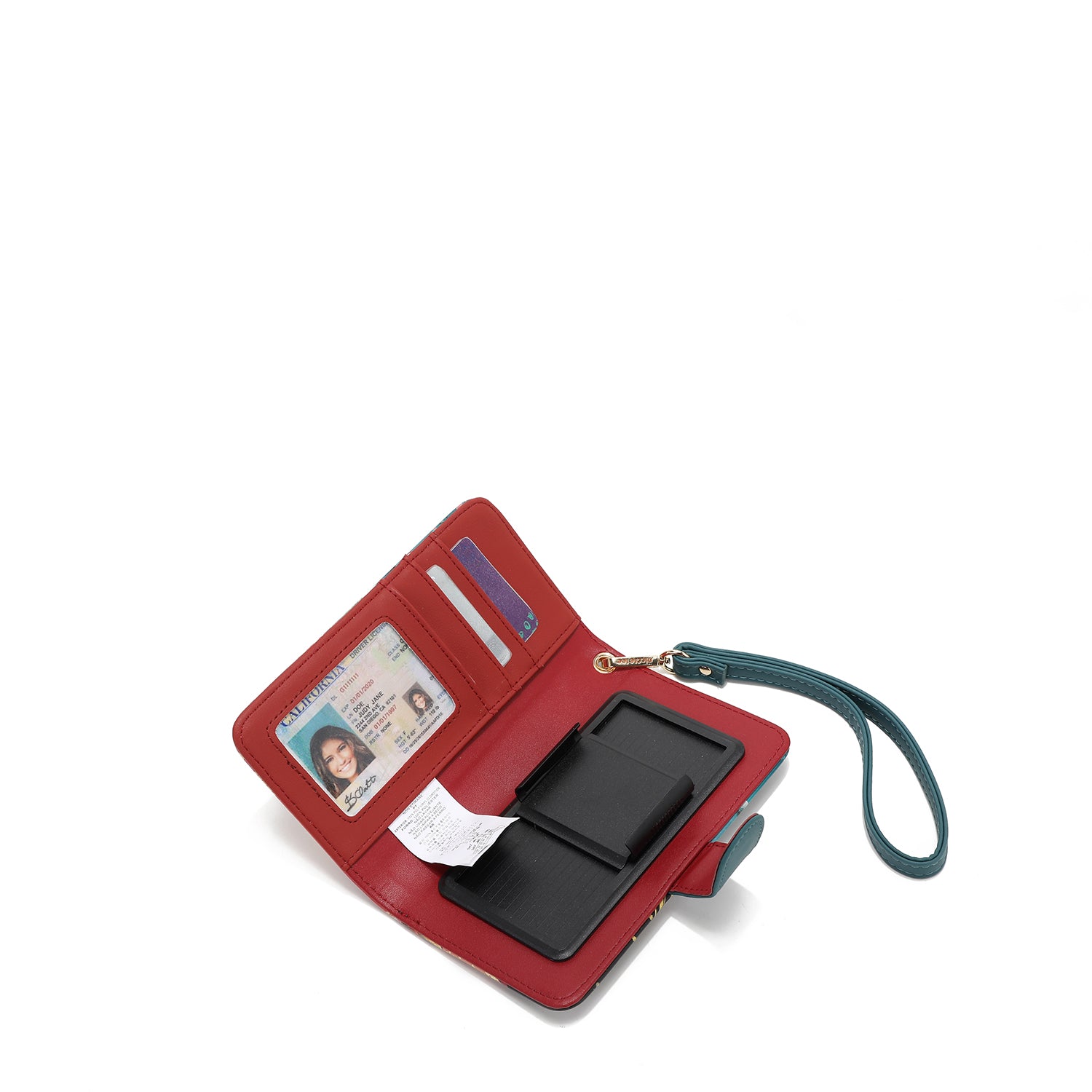 FUNDA DE TELEFONO Y CARTERA CON LA FIRMA DE NL CON CORREA (AKIKO LA BELLEZA)