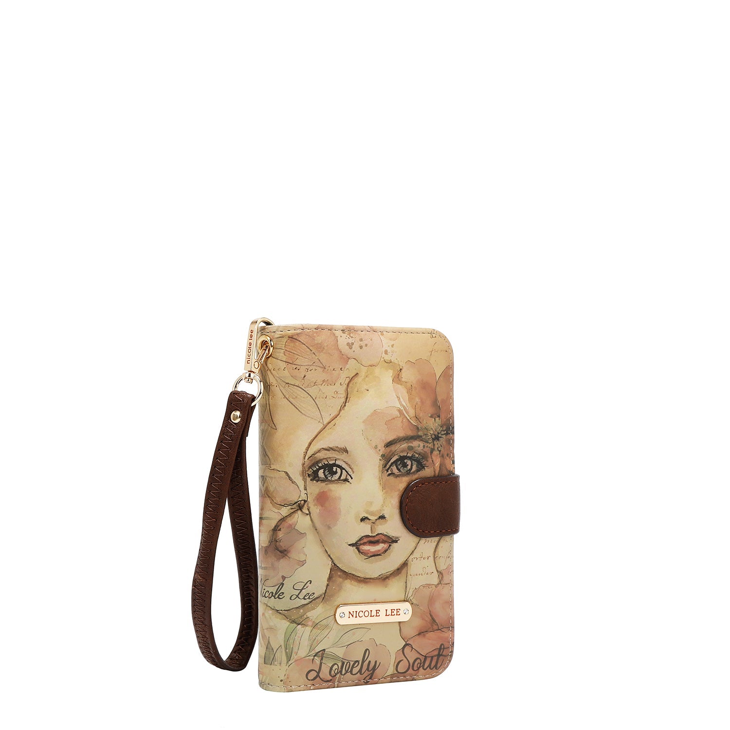 FUNDA DE TELÉFONO Y CARTERA CON LA FIRMA DE NL CON CORREA (REFLECTION OF LOVE)