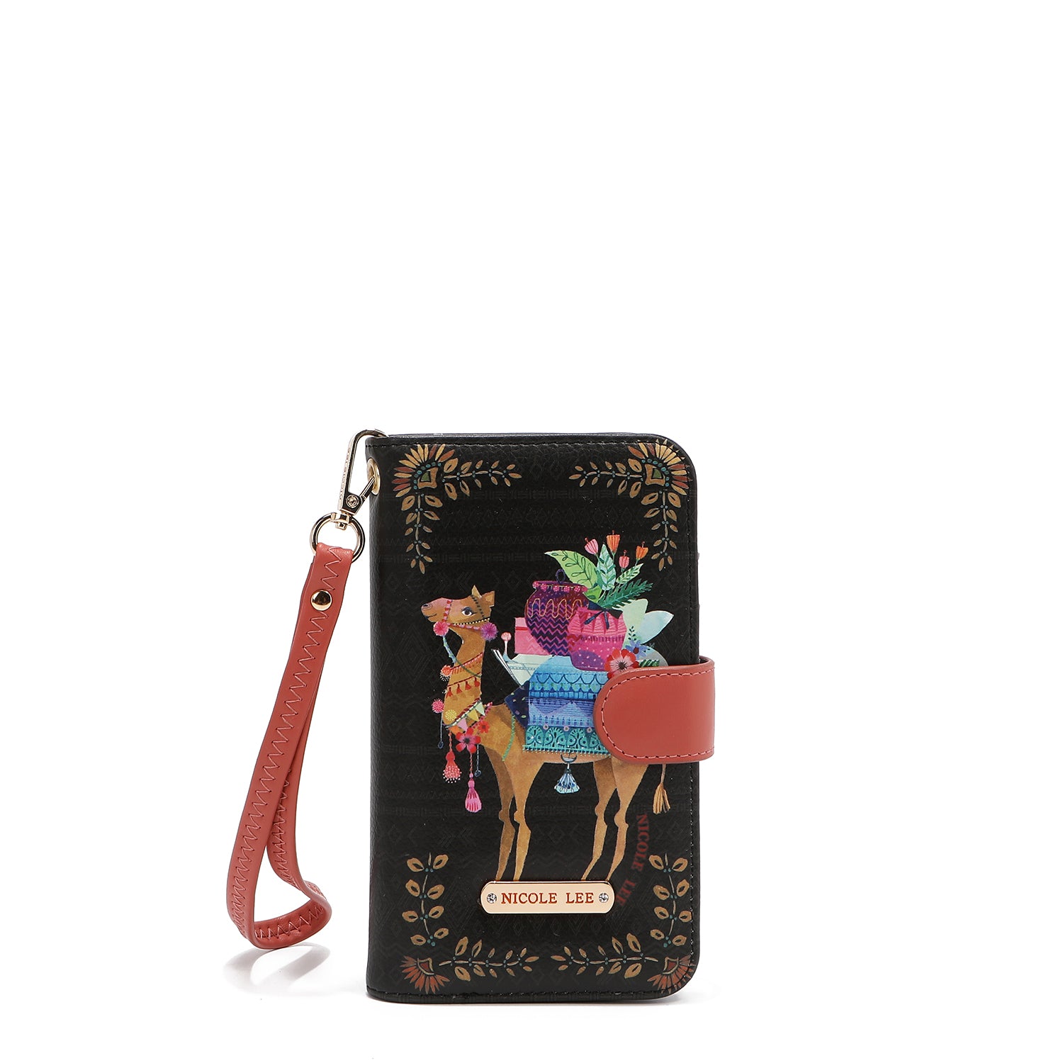 PHONE CASE AND WALLET WITH NL SIGNATURE WITH STRAP (SAHARA TREASURE)