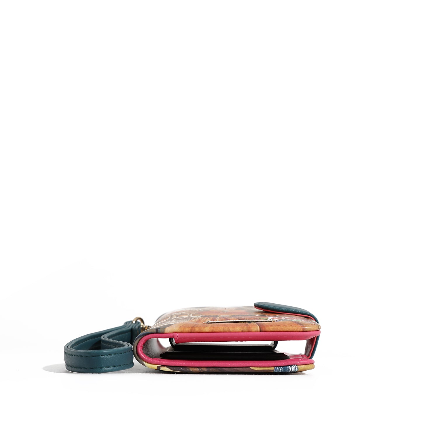 CUSTODIA PER TELEFONO E PORTAFOGLIO CON CINGHIA NL SIGNATURE (<tc>VIOLET BLOSSOM</tc>)