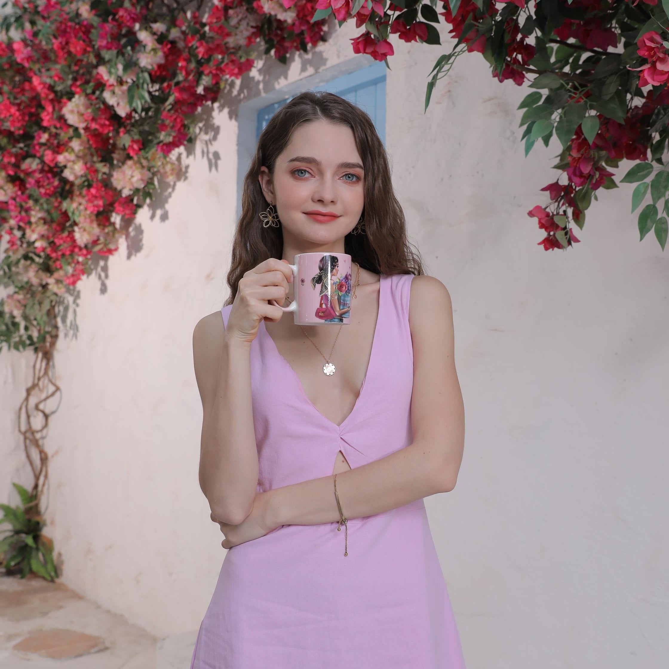 TAZA DE CERAMICA (FLOWER DAY)