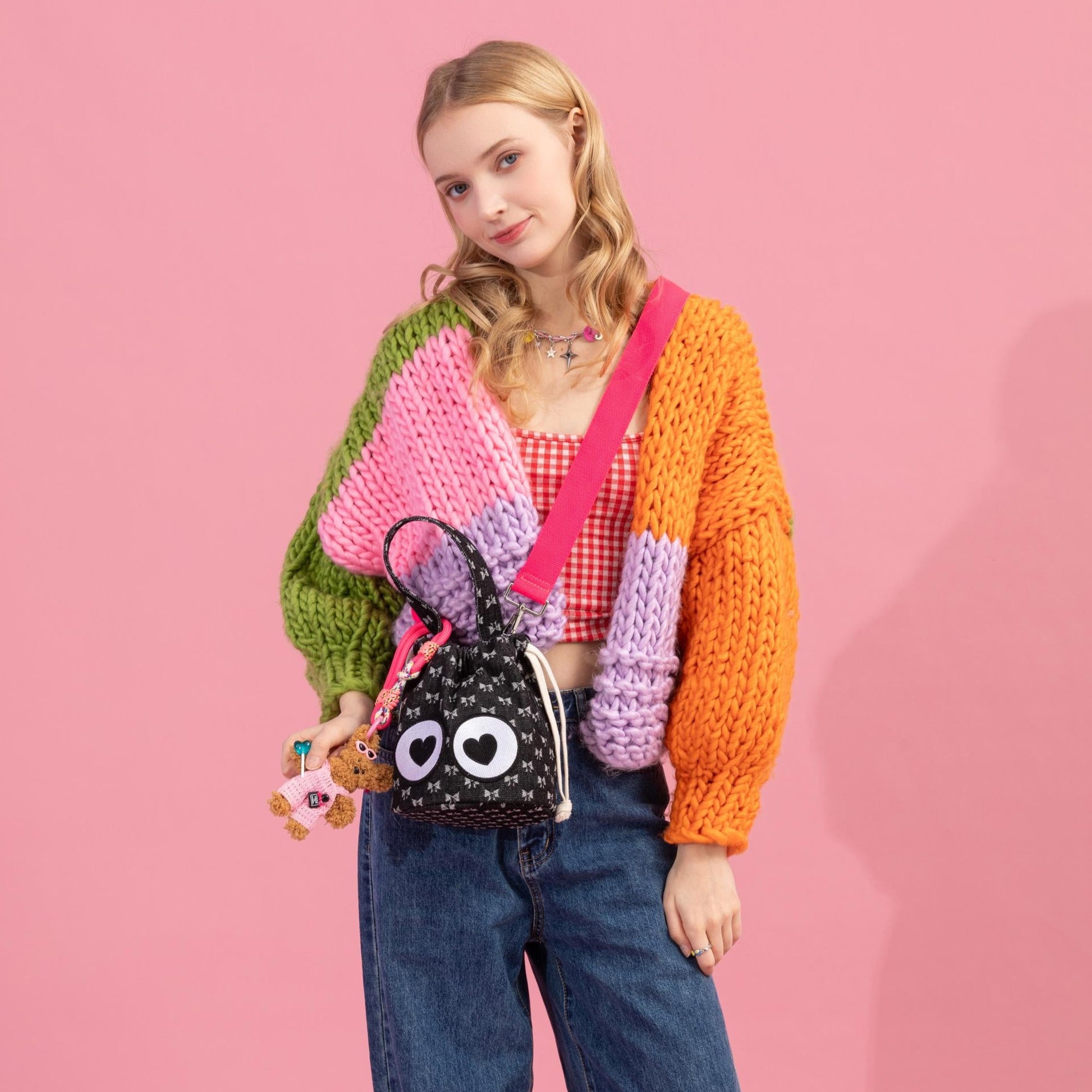 BOLSA EYE LOVE YOU (NEGRO)