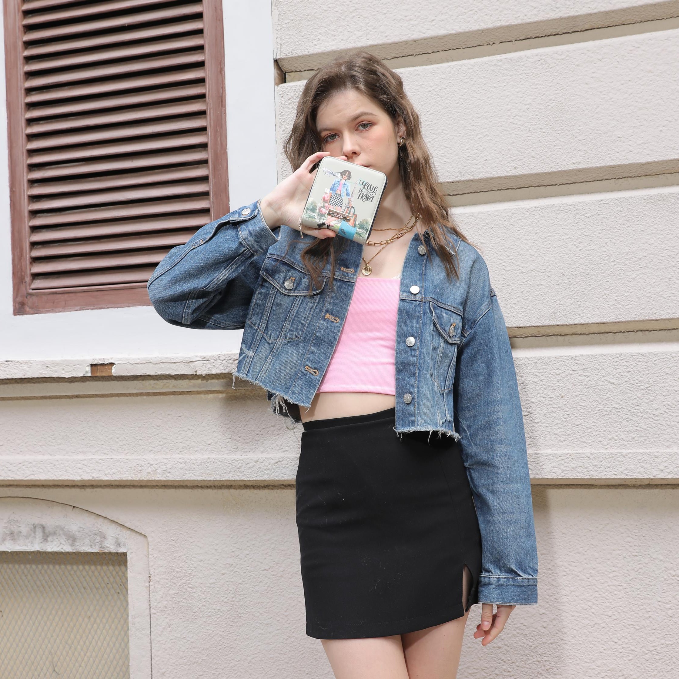 BOLSA ORGANIZADORA DE JÓIAS (<tc>I LIVE TO TRAVEL</tc>)