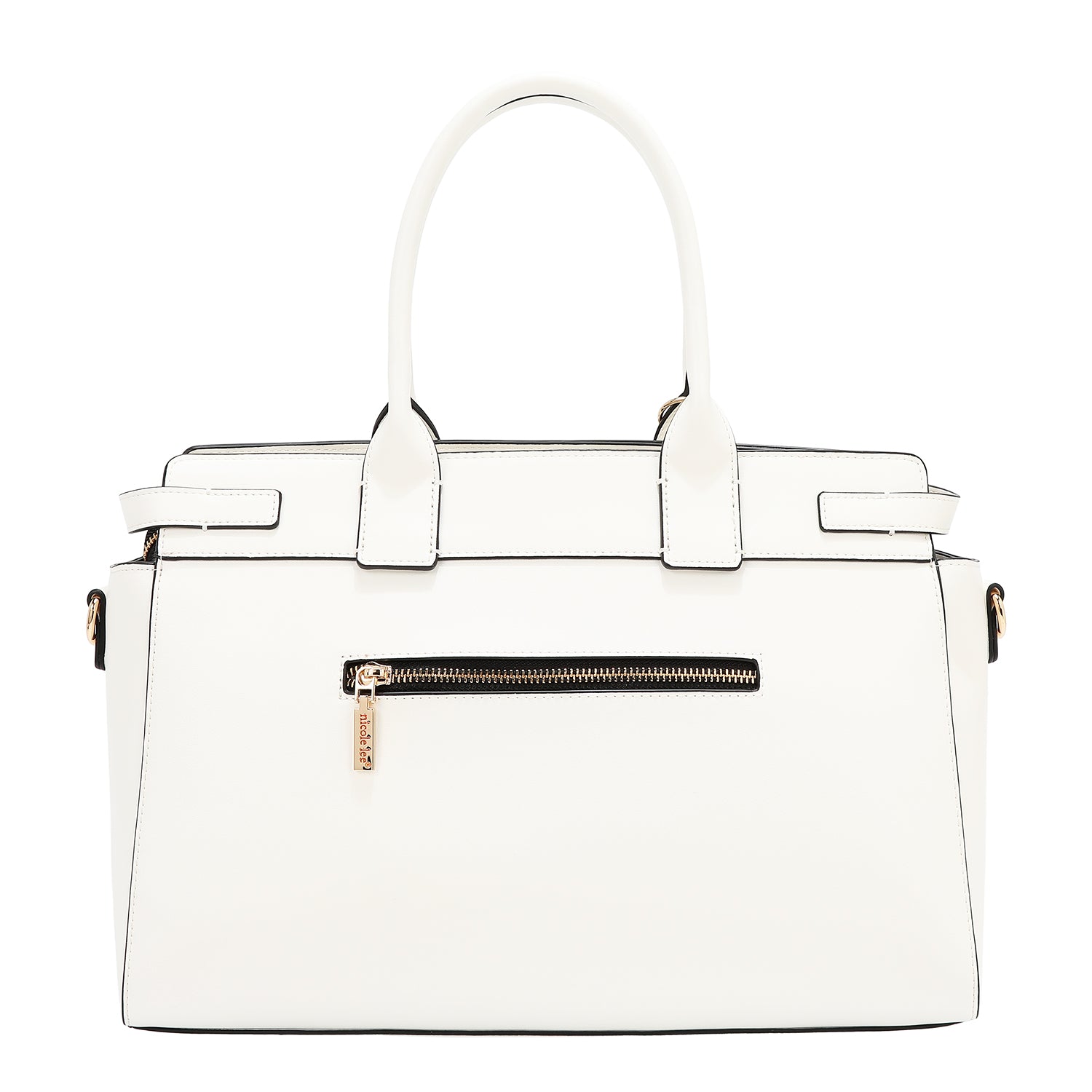 Sac à sacrel avec coupes géométriques (blanc)