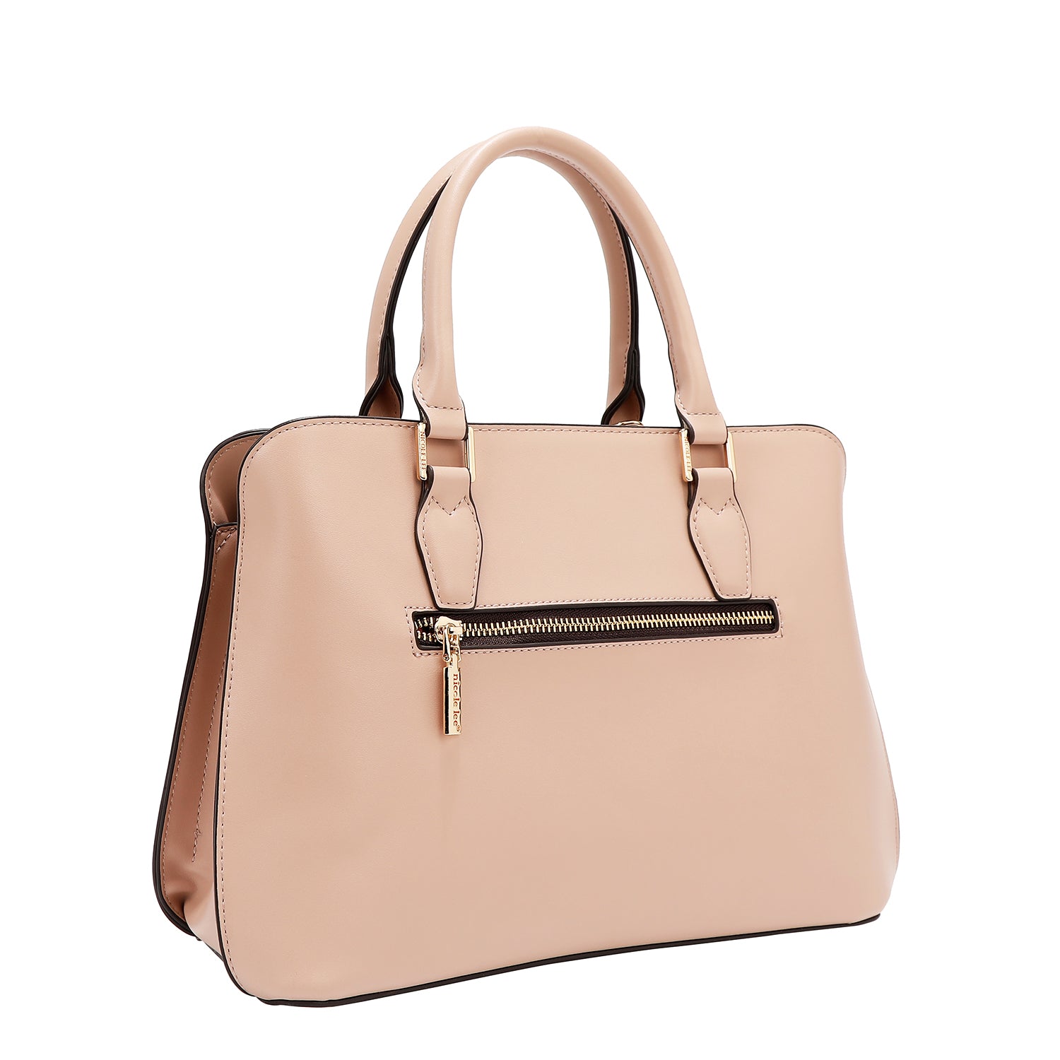 BOLSA DE CÚPULA CON RECORTE GEOMÉTRICO (ROSA)