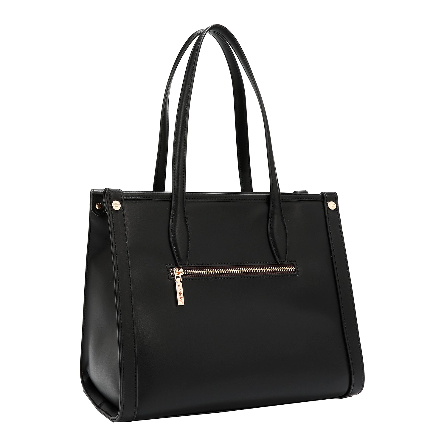 SAC FOURRE-TOUT GÉOMÉTRIQUE DÉCOUPÉ AU LASER (NOIR)