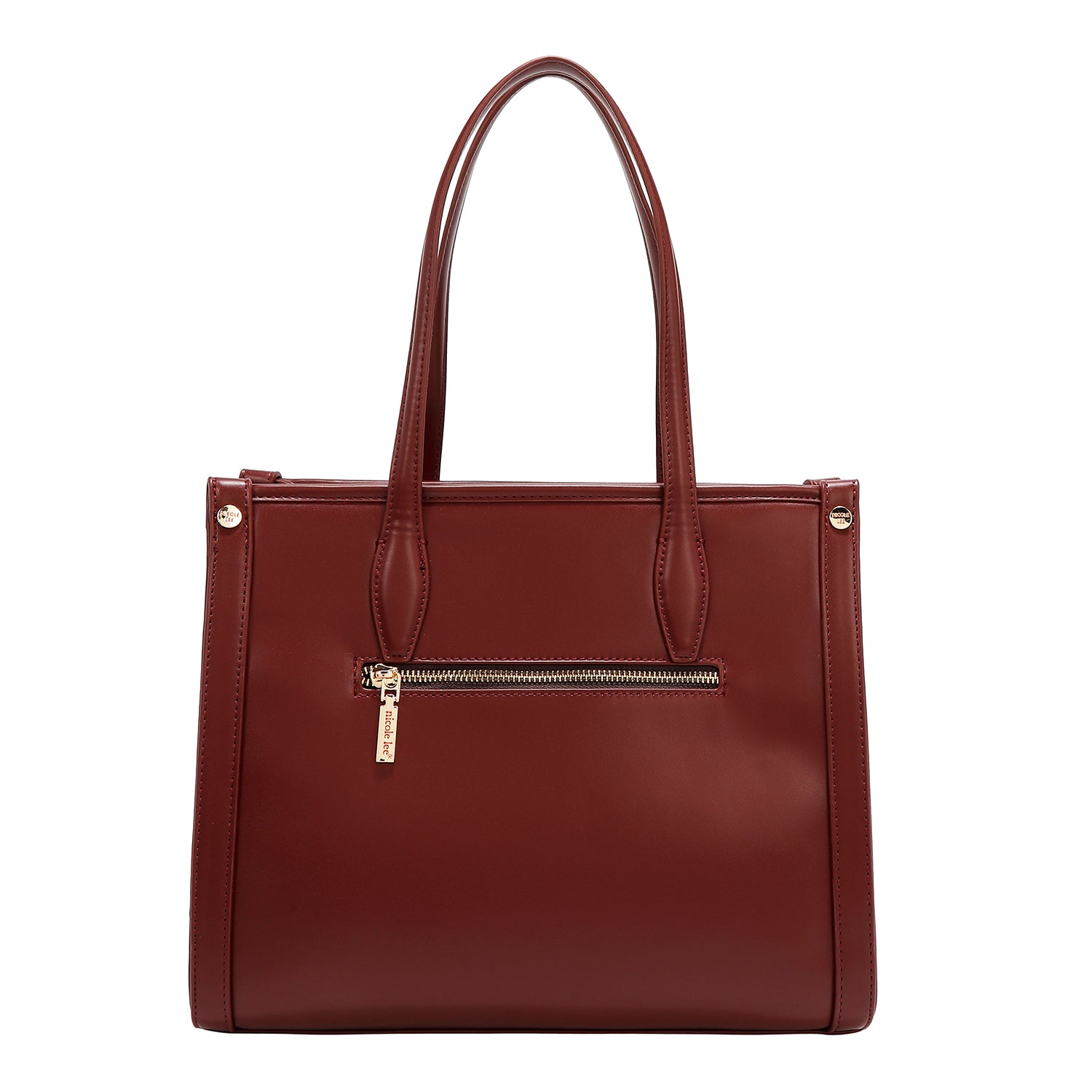 BORSA TOTE GEOMETRICA TAGLIATA AL LASER (VINO)