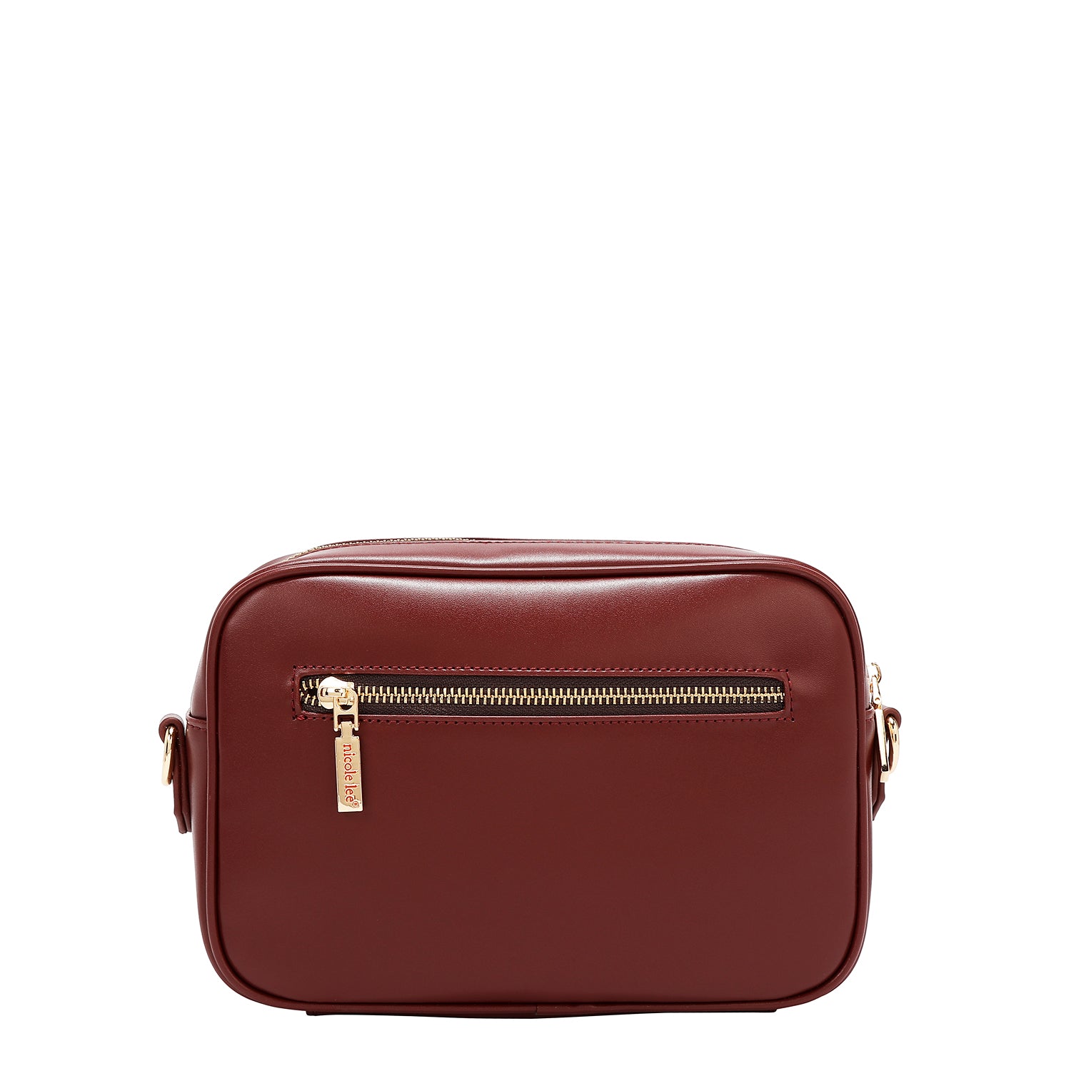 LASER CUT GEOMETRIC CROSSBODY BAG (WINE)