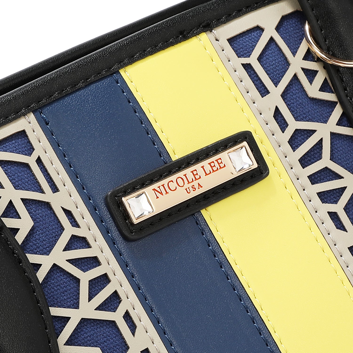 SHOPPER GEOMETRICA TAGLIA LASER (NERO)