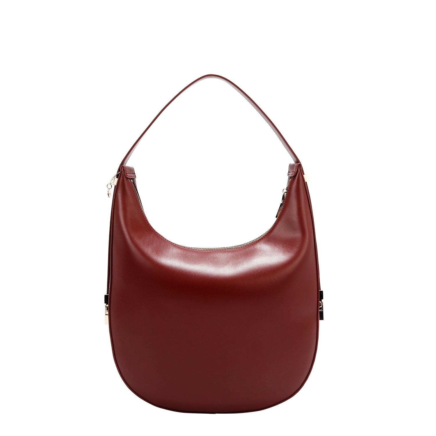 BORSA HOBO GEOMETRICA TAGLIA LASER (VINO)