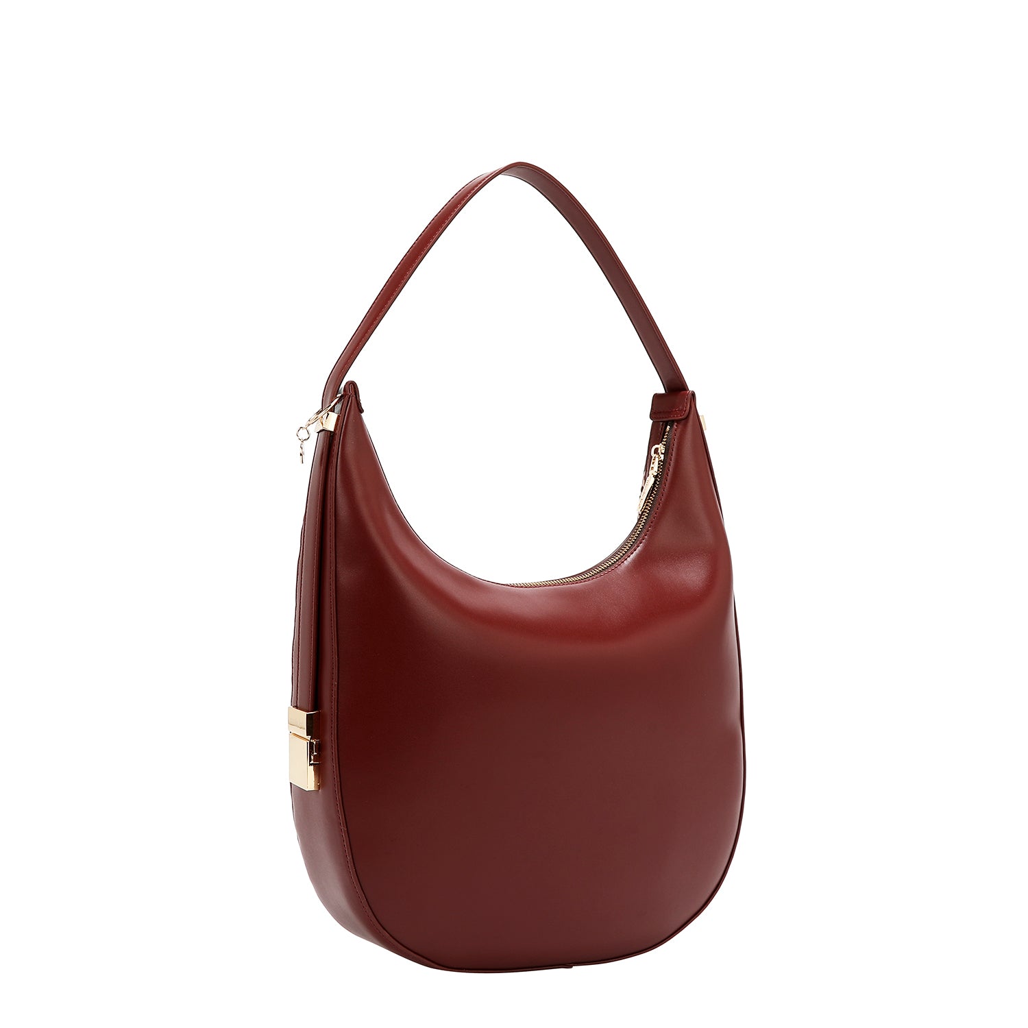 BORSA HOBO GEOMETRICA TAGLIA LASER (VINO)