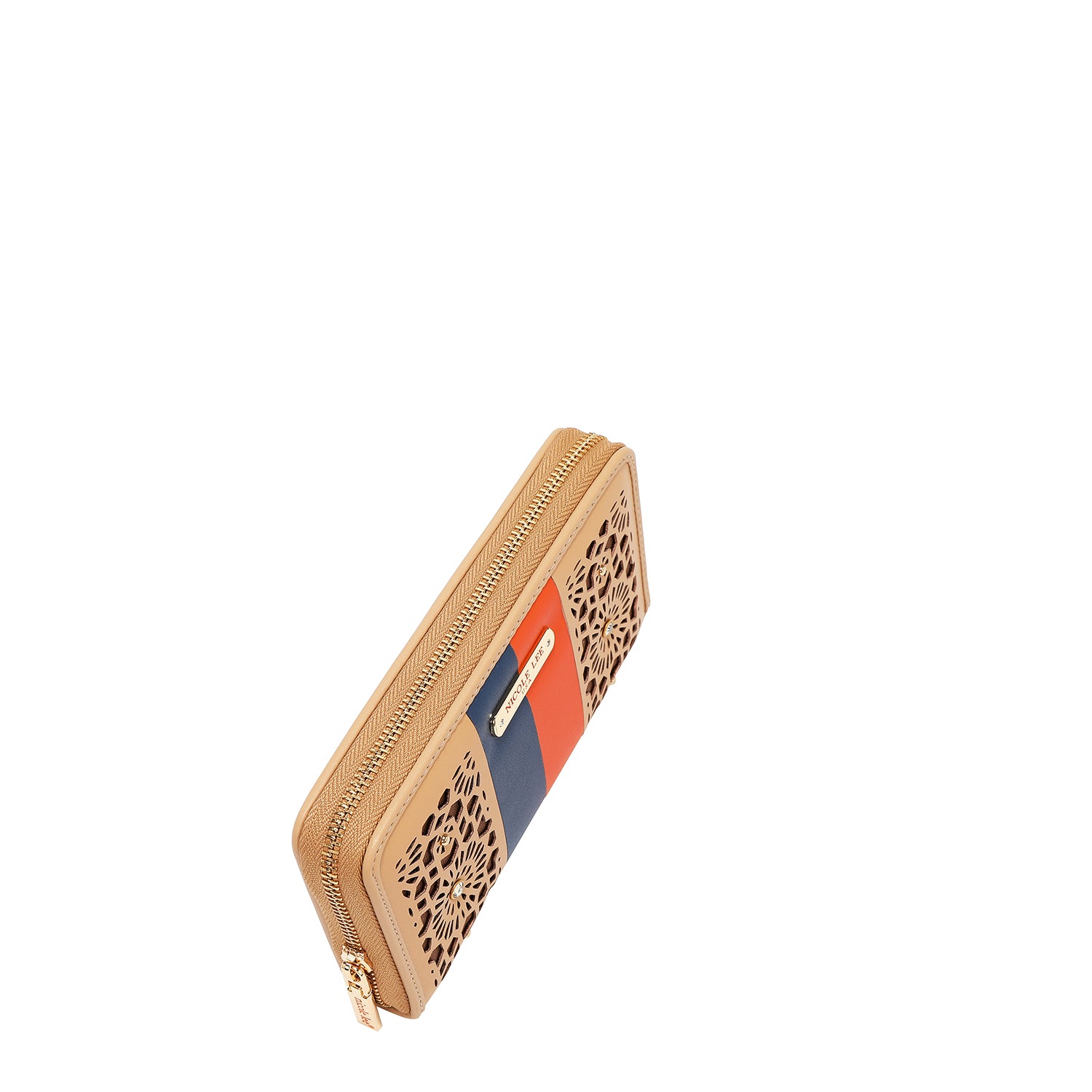 Portfolio avec coupe géométrique (beige)