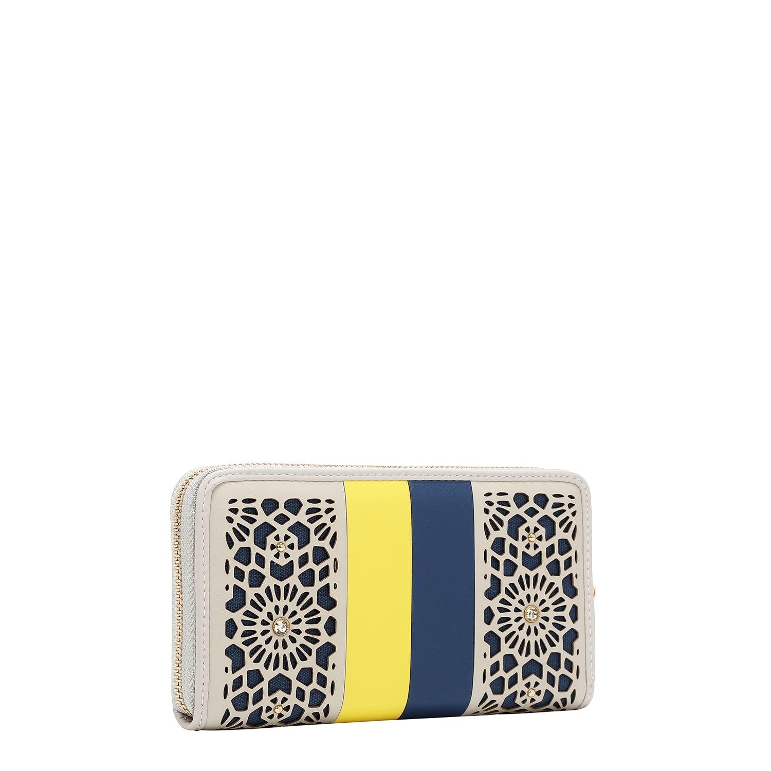 Portfolio avec coupe géométrique (gris)