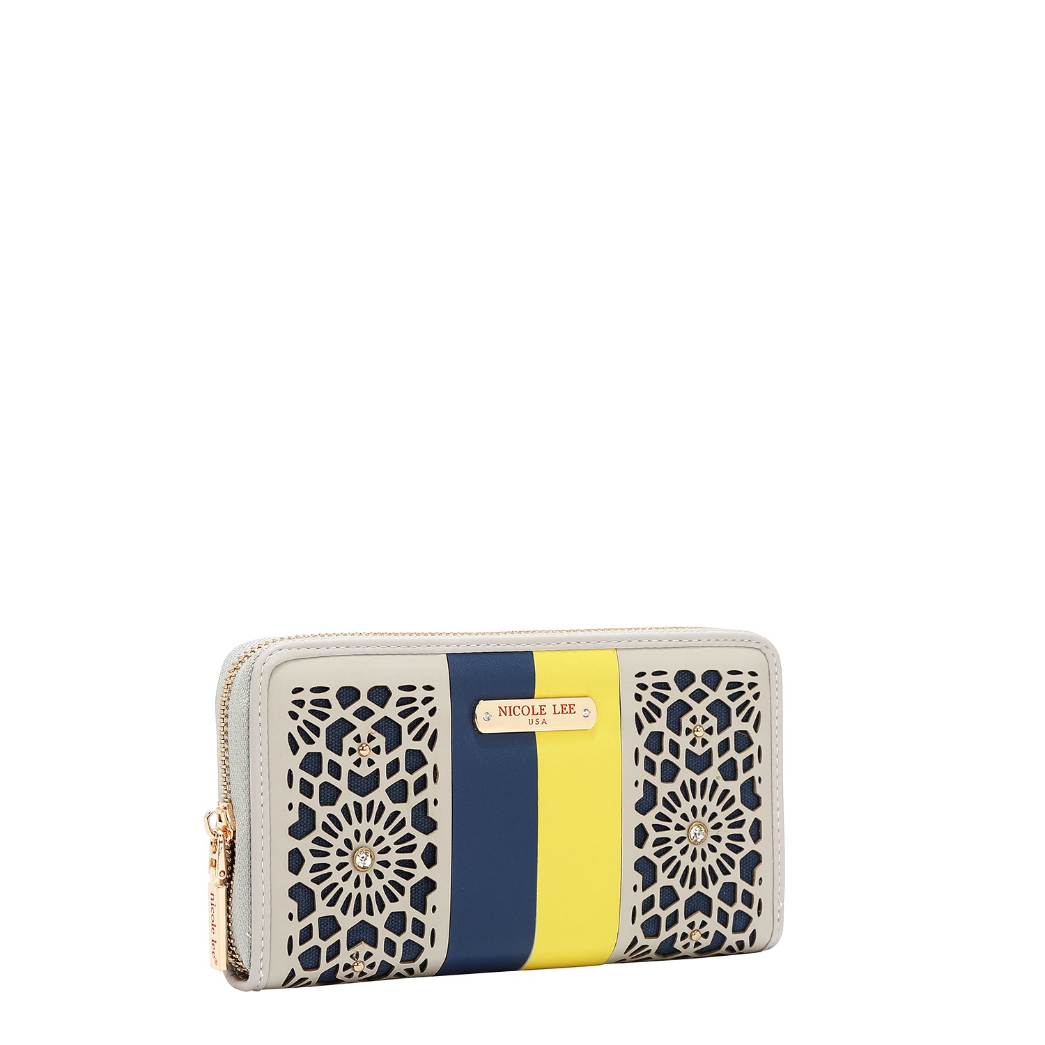 Portfolio avec coupe géométrique (gris)