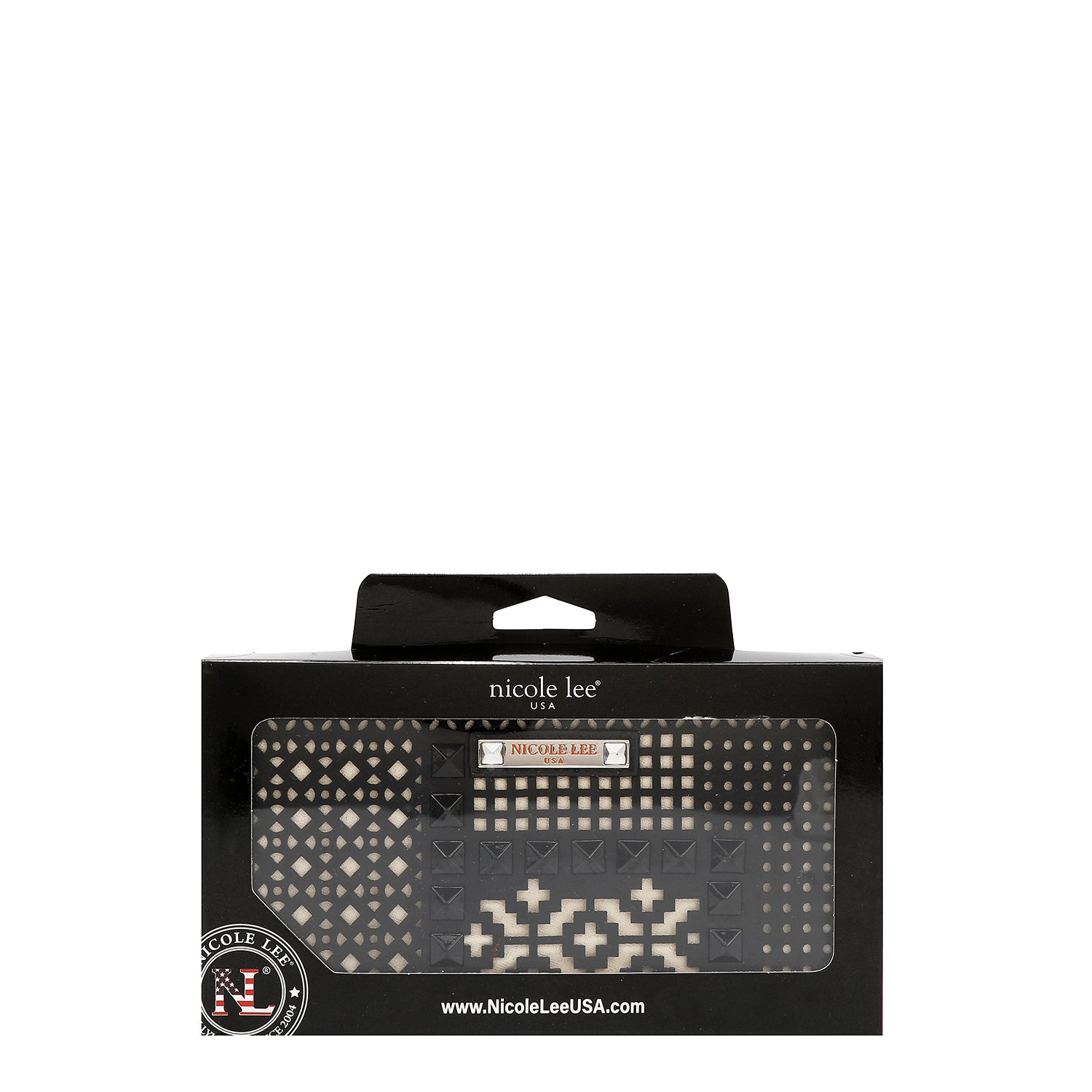 Portfolio avec coupe géométrique (noir)