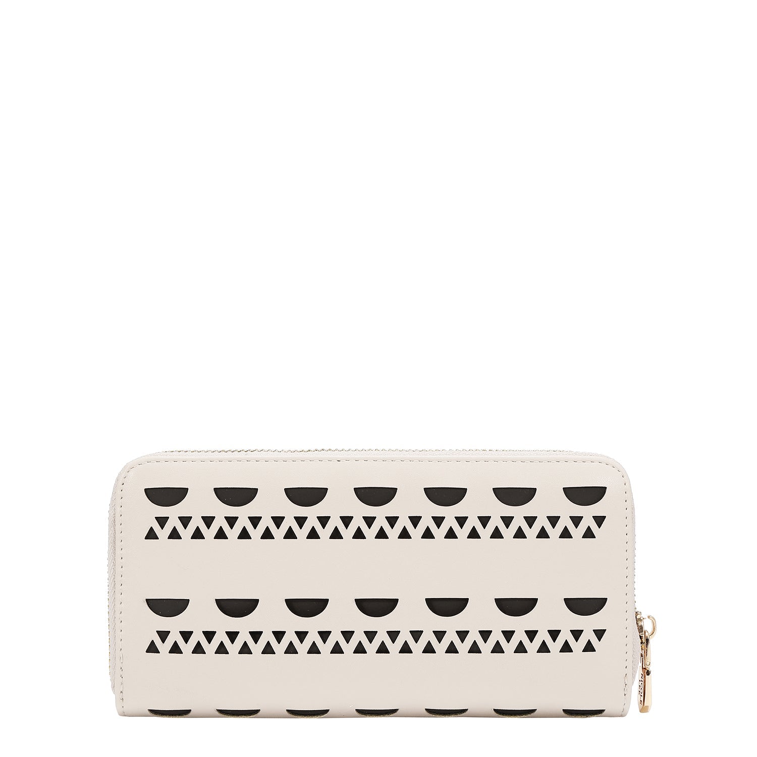 CARTERA CON TACHUELAS PLATEADAS (BEIGE)
