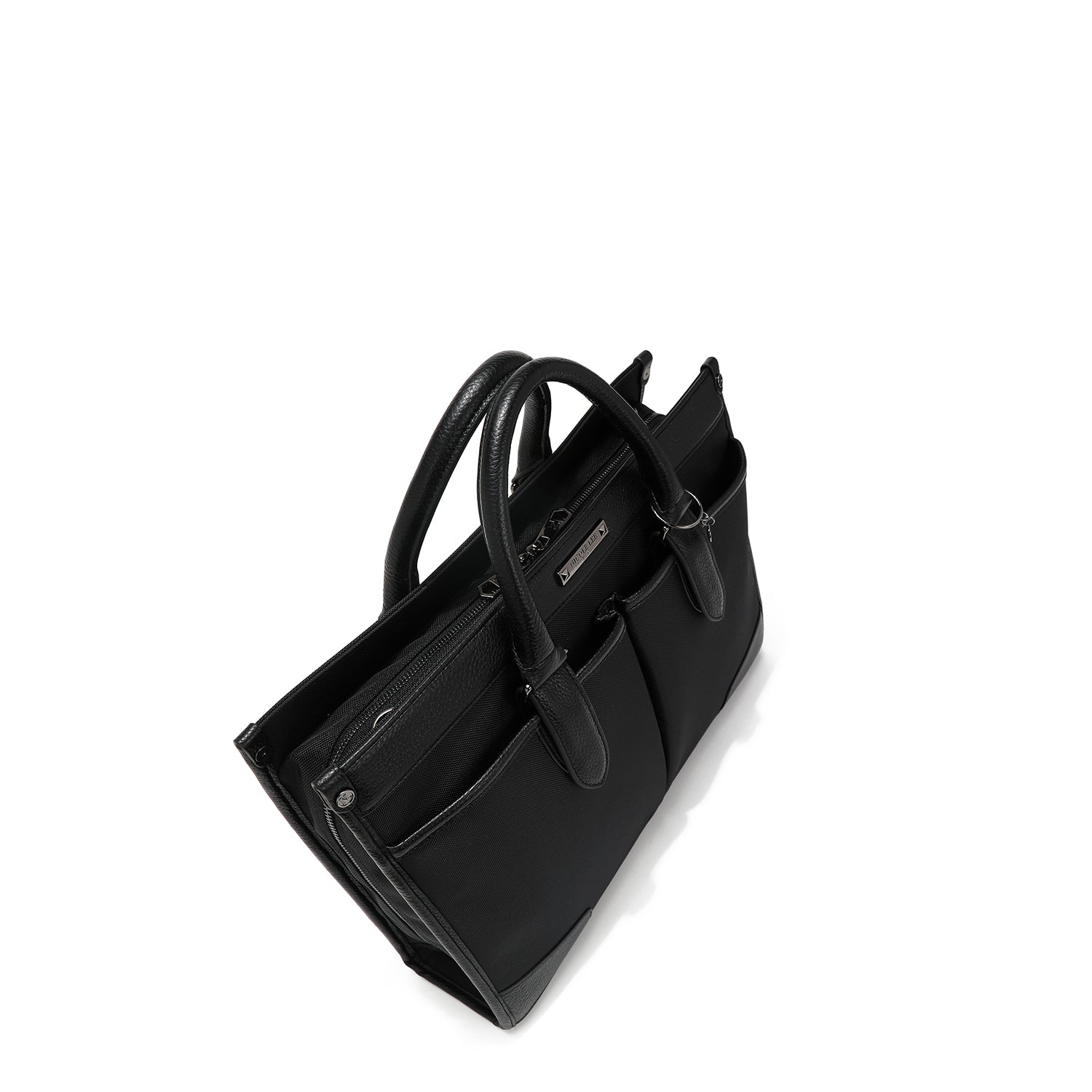 PORTE-DOCUMENTS NOIR AVEC POCHES POUR HOMME