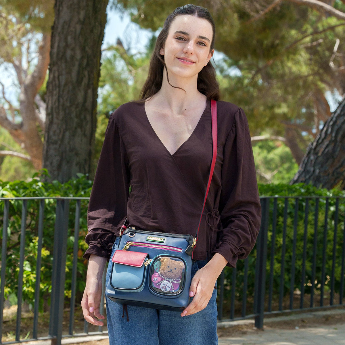 BORSA A TRACOLLA (TEDDY E PIN)